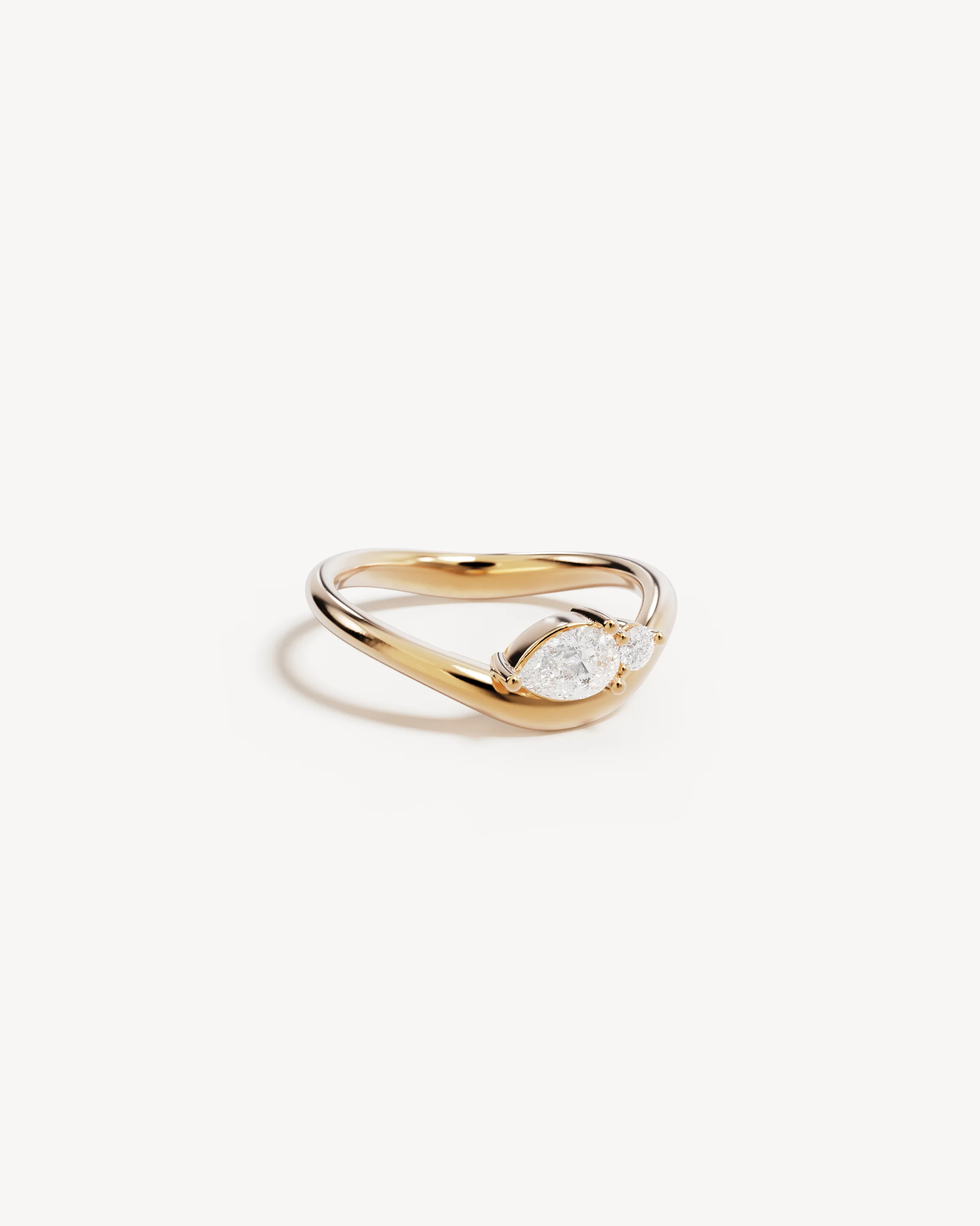 9k Solid Gold Echoes of Her 0.4ct Lab-Grown Diamond Ring