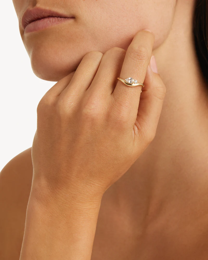 9k Solid Gold Echoes of Her 0.4ct Lab-Grown Diamond Ring - Image 2