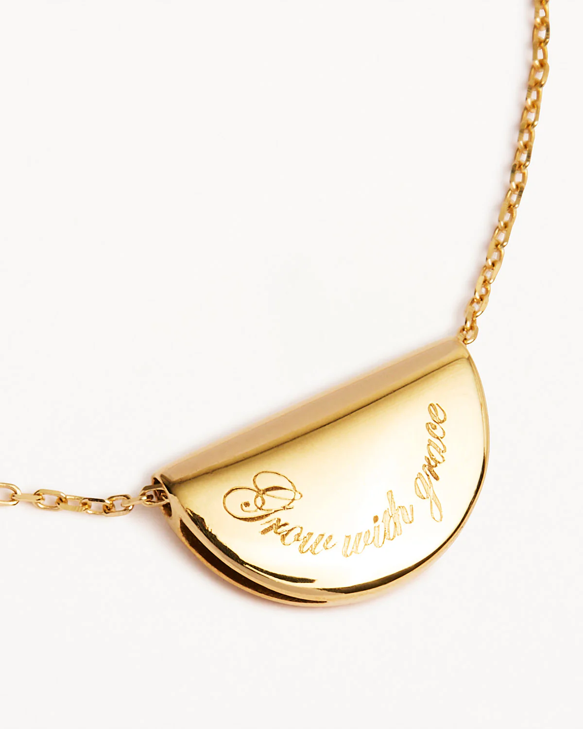9k Solid Gold Lotus Birthstone Lab-Grown Diamond Necklace - December - Topaz - Image 4