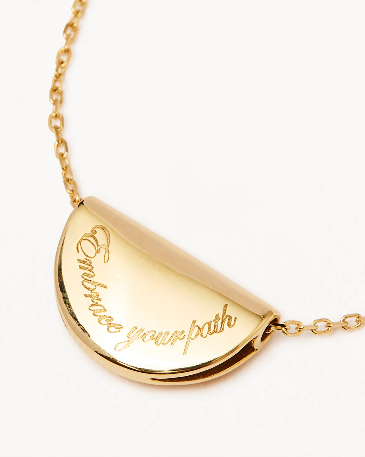 9k Solid Gold Lotus Birthstone Lab-Grown Diamond Necklace - July - Ruby - Image 3