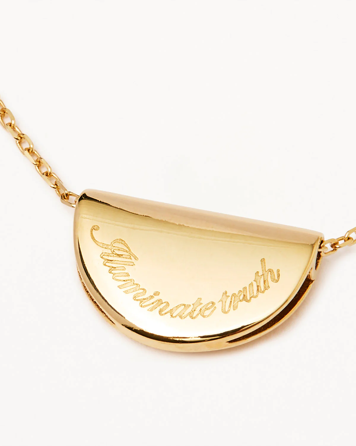 9k Solid Gold Lotus Birthstone Lab-Grown Diamond Necklace - November - Citrine - Image 3