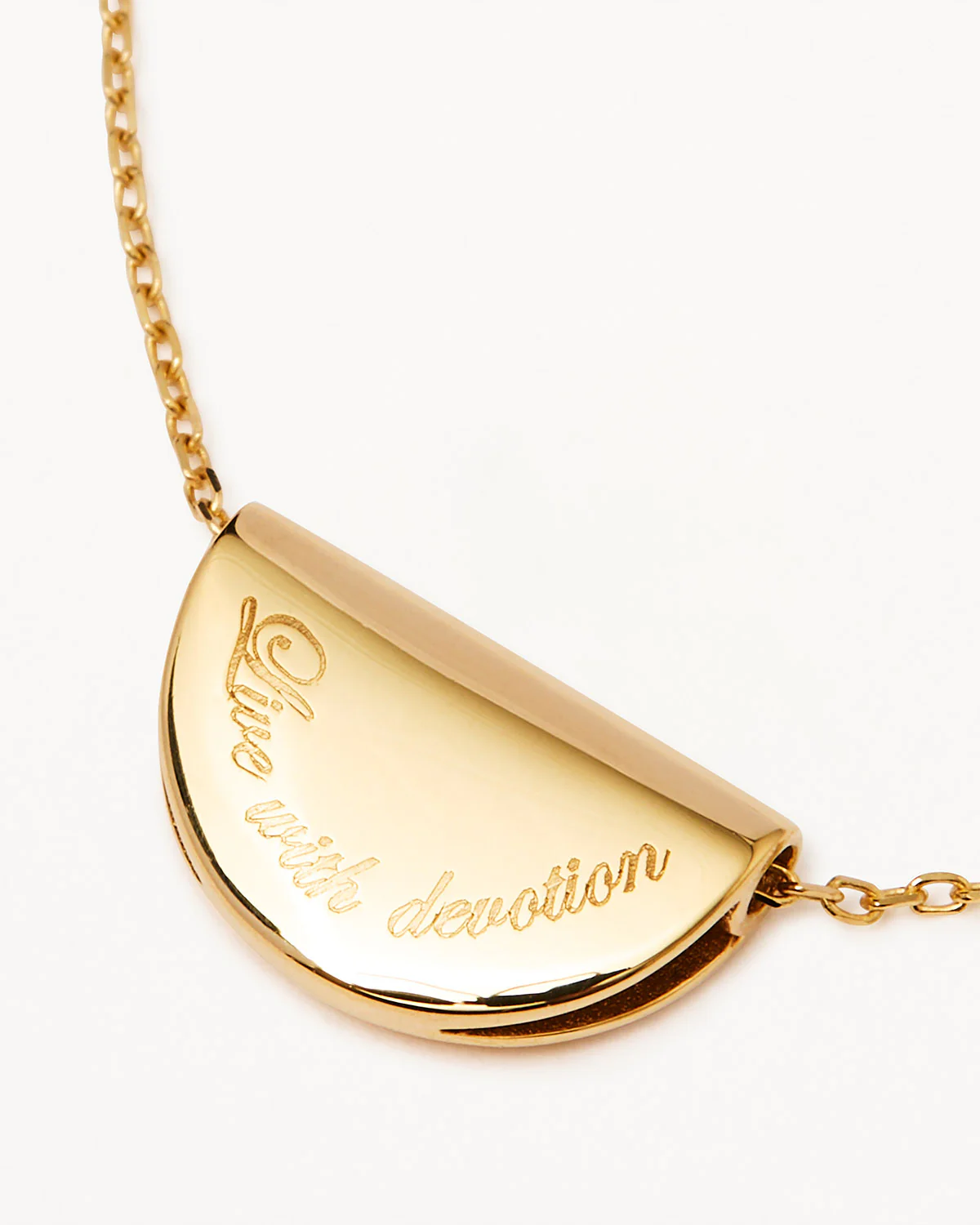 9k Solid Gold Lotus Birthstone Lab-Grown Diamond Necklace - September - Sapphire - Image 4