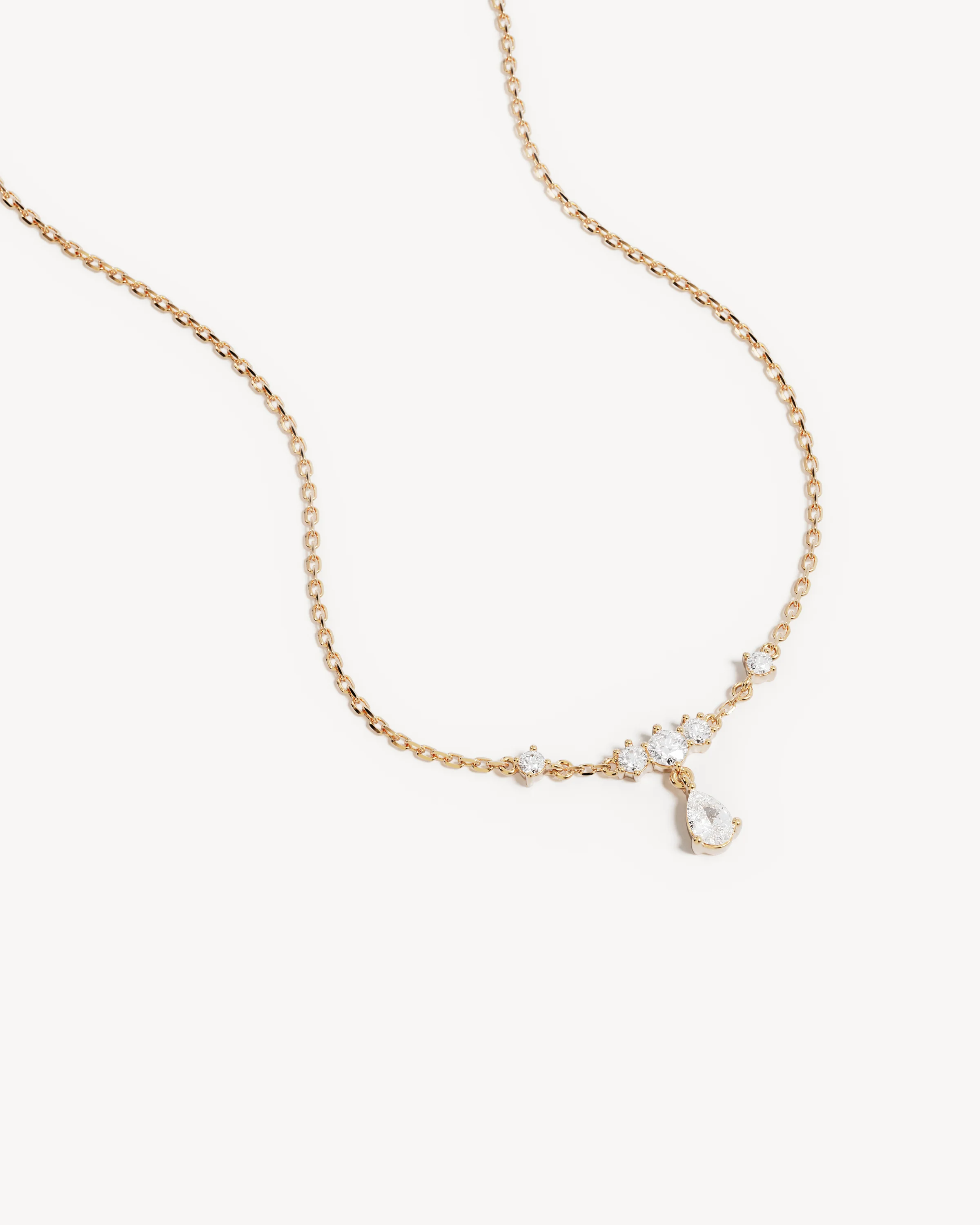 9k Solid Gold Silent Bloom 0.4ct Lab-Grown Diamond Necklace