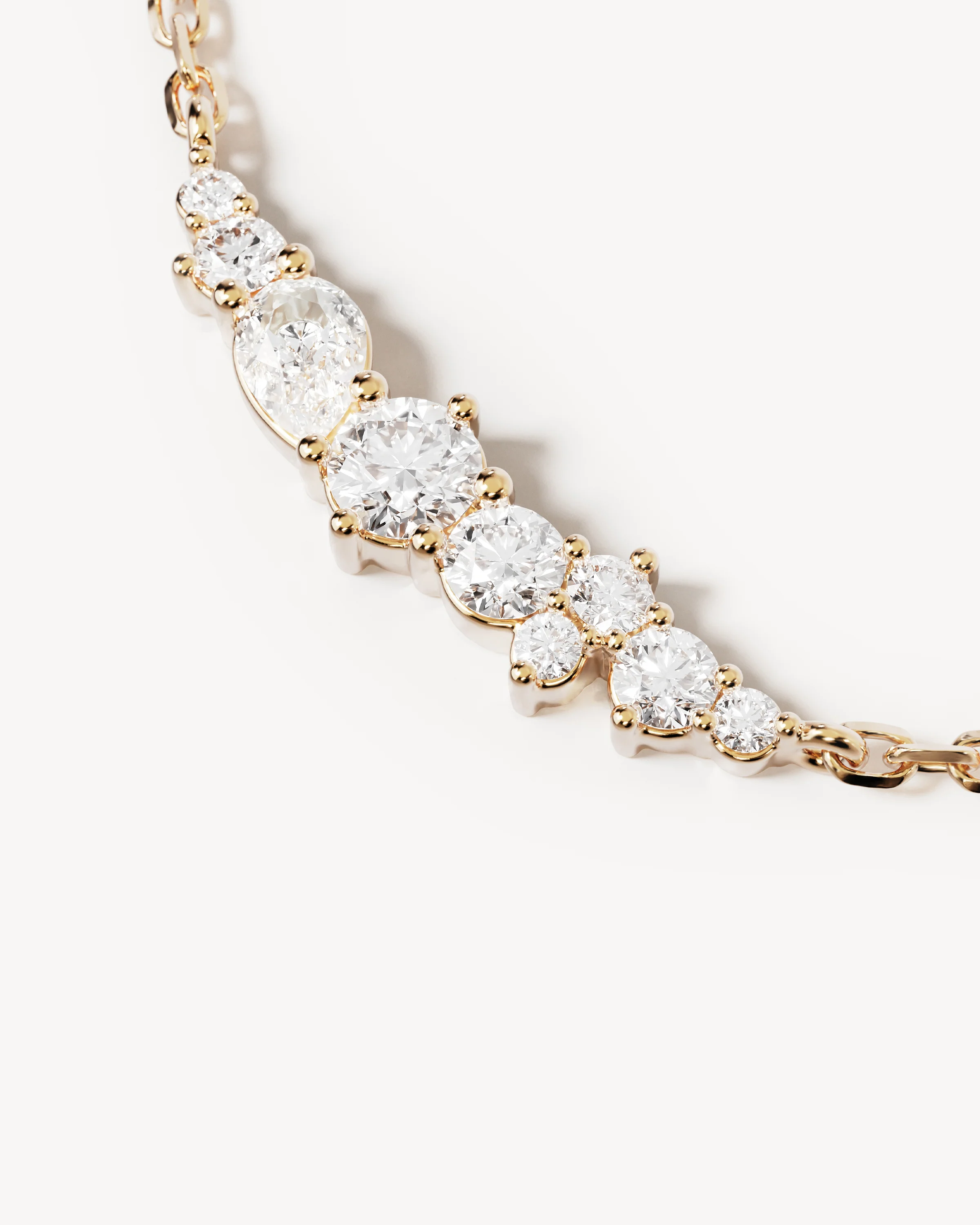 9k Solid Gold Sunkissed Stillness 0.3ct Lab-Grown Diamond Necklace - Image 3