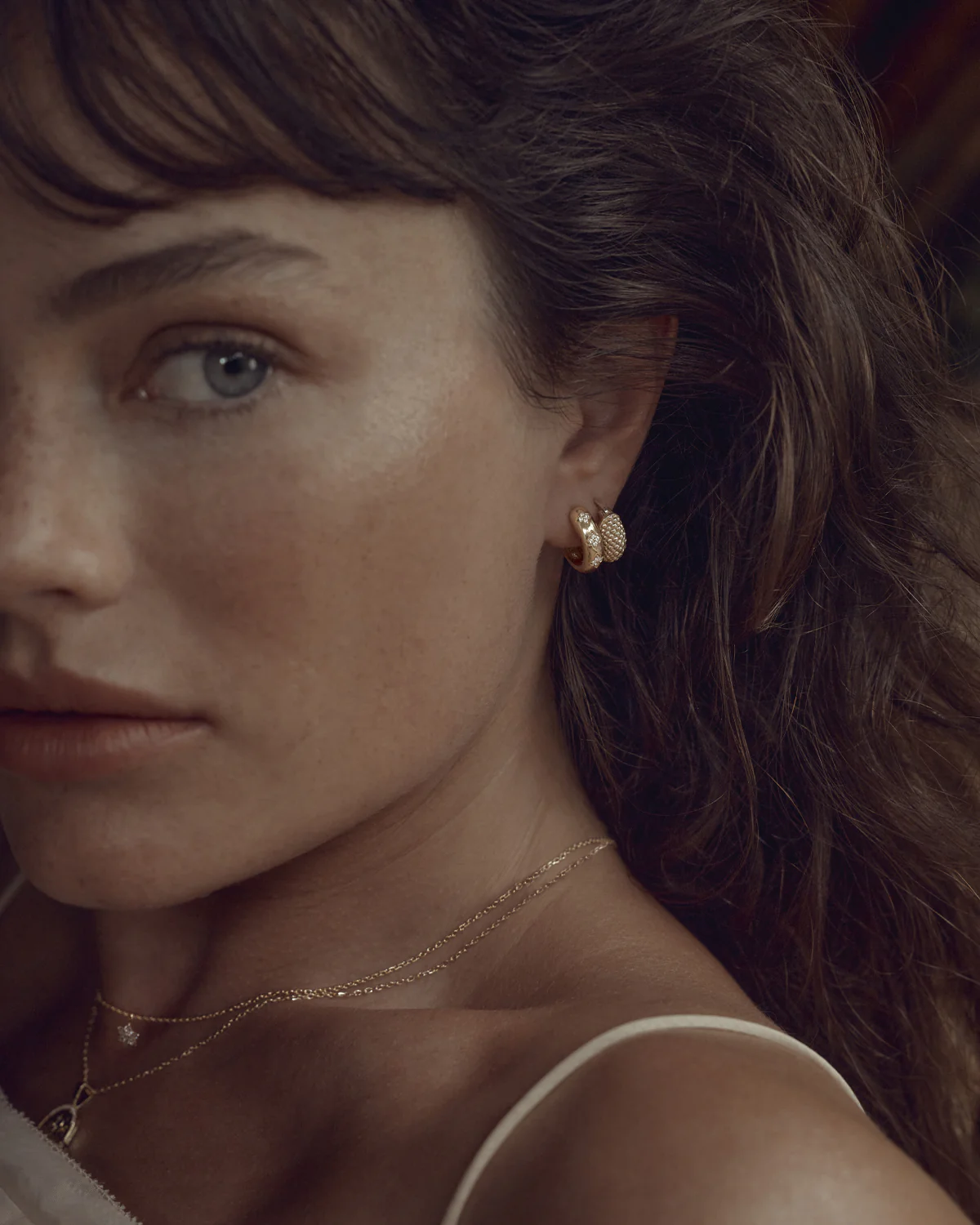 18k Gold Vermeil Bloom With You Lotus Hoops - Image 5