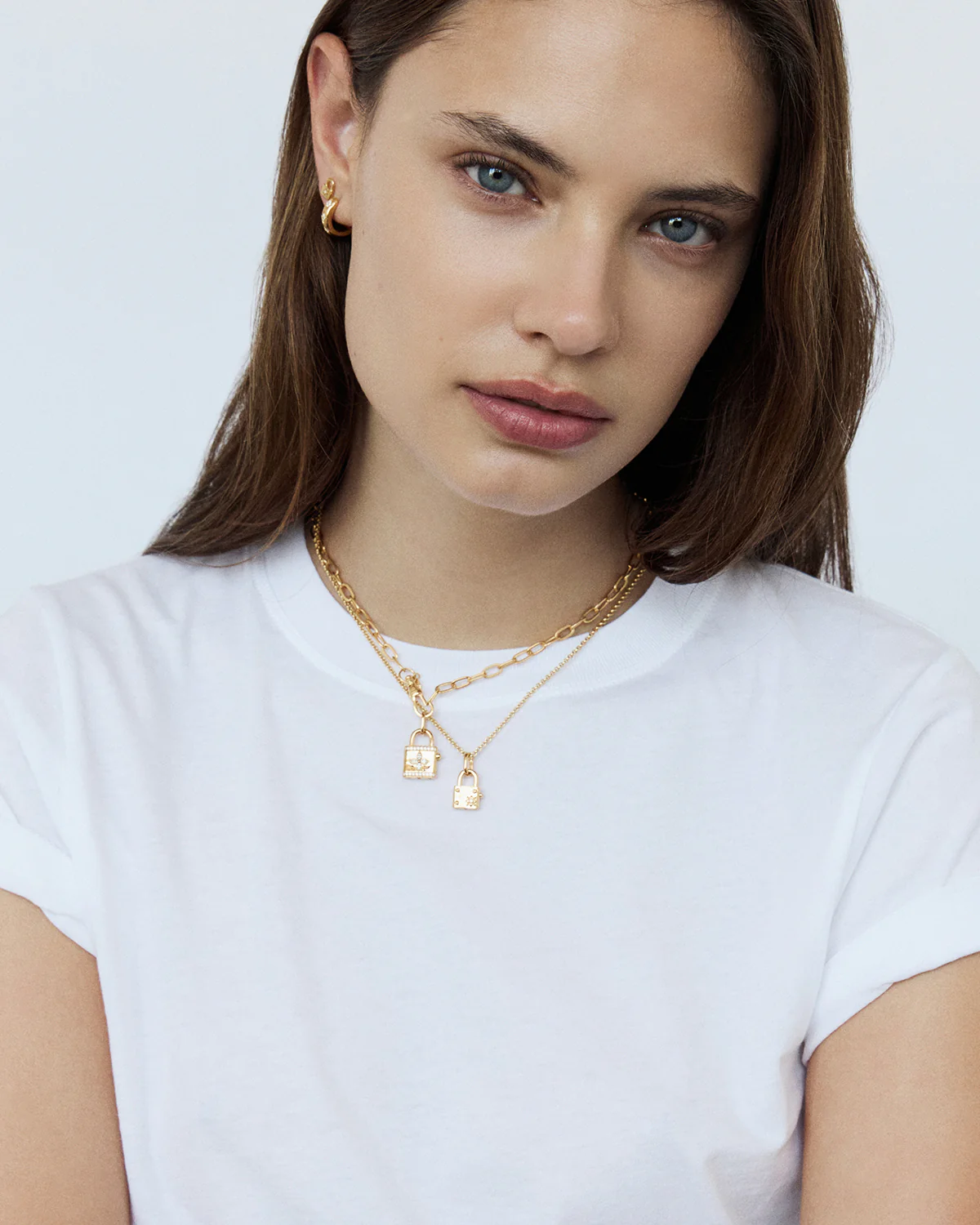 18k Gold Vermeil Bloom With You Lotus Padlock Pendant - Image 6