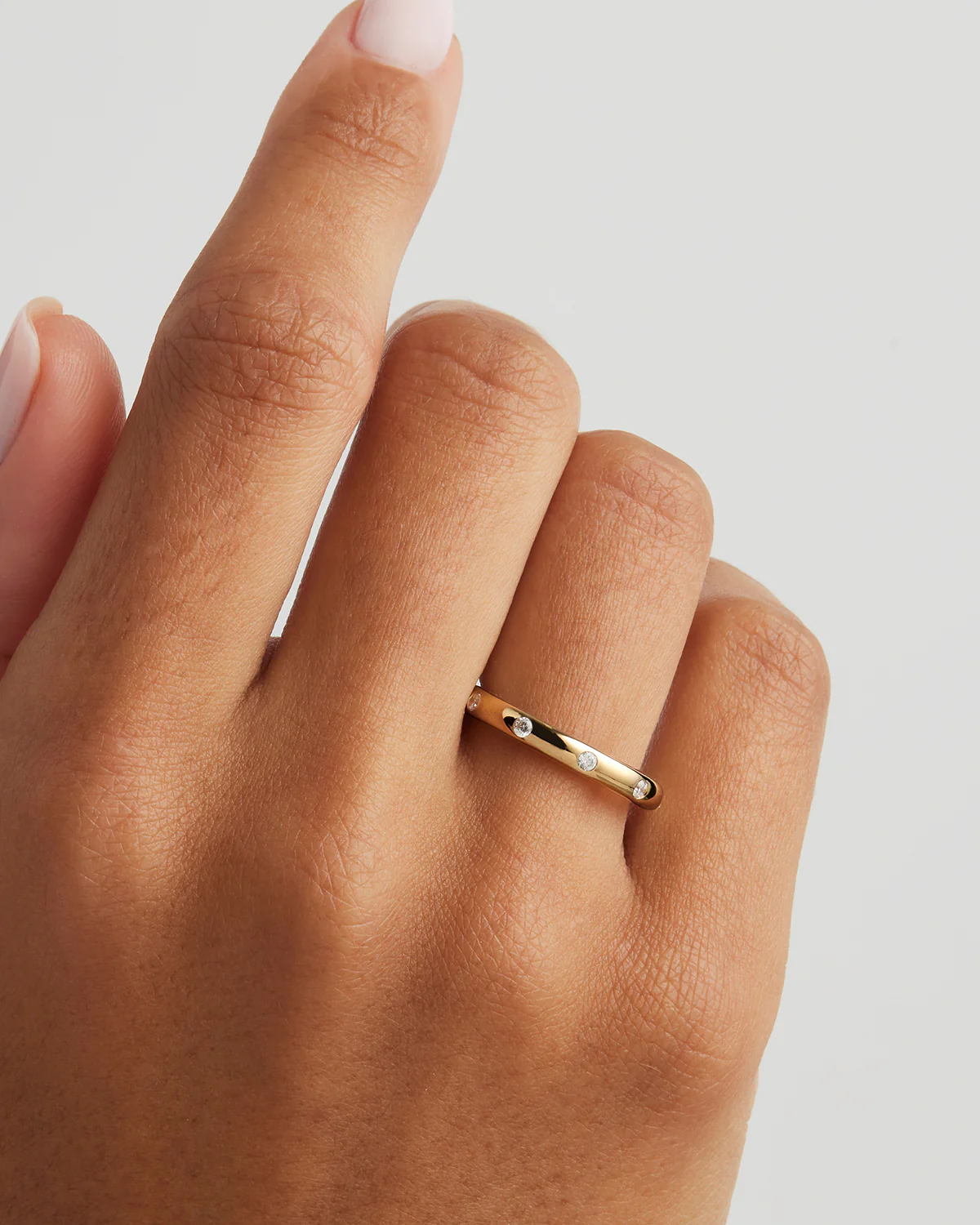 14k Solid Gold Cosmic Lab-Grown Diamond Ring - Image 2