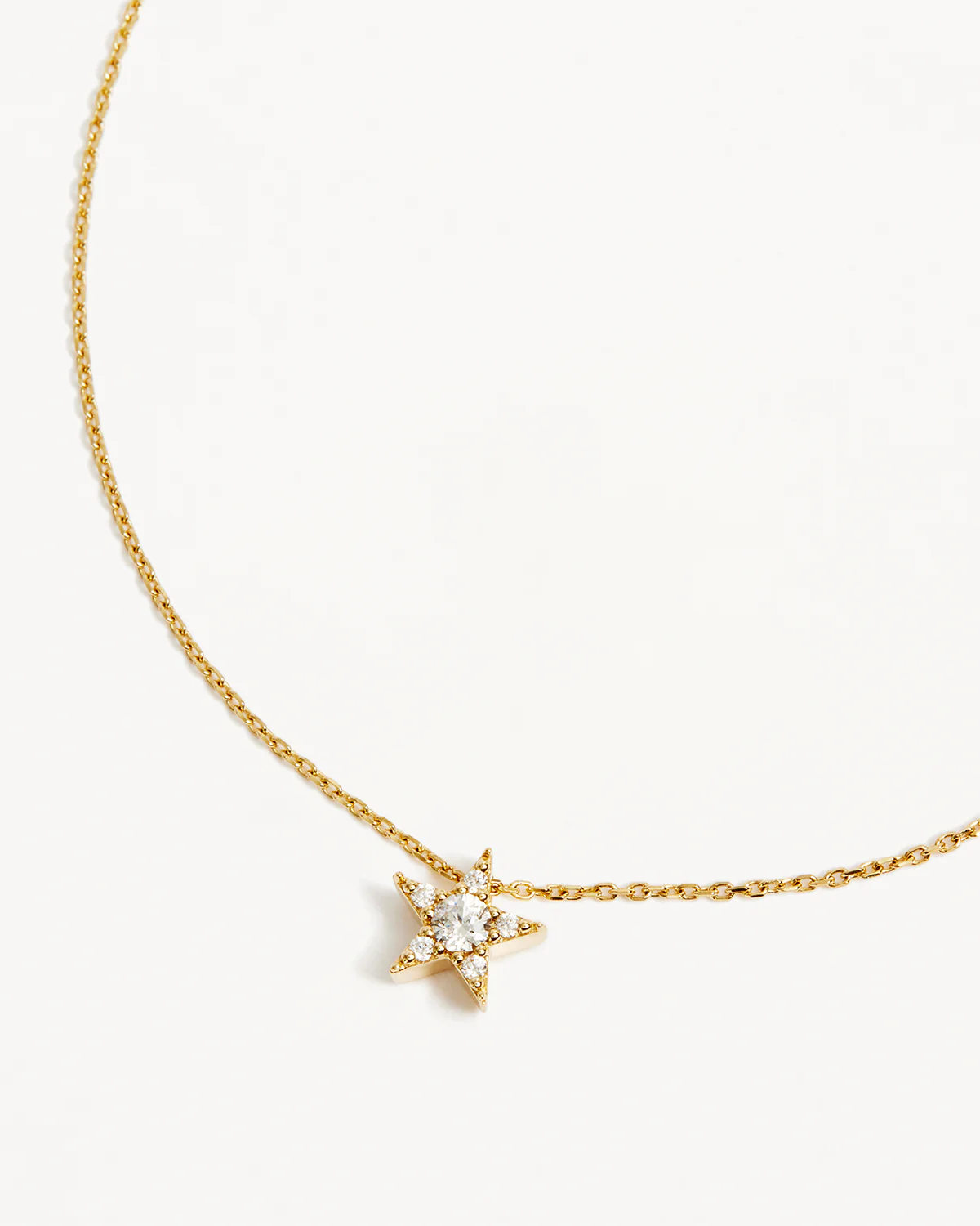 9k Solid Gold Estelle Lab-Grown Diamond Necklace - Image 3