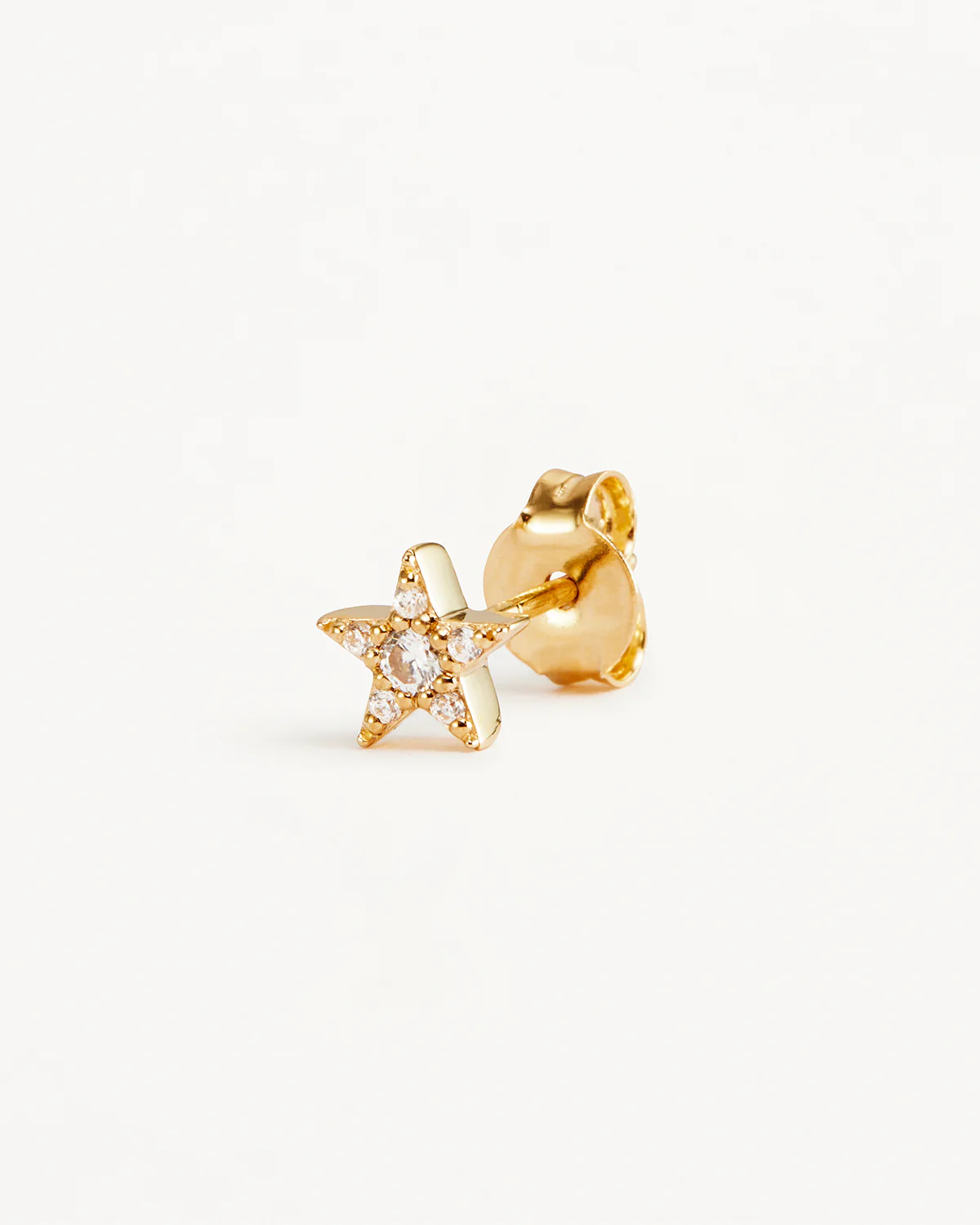 9k Solid Gold Estelle Lab-Grown Diamond Stud Earring - Image 3