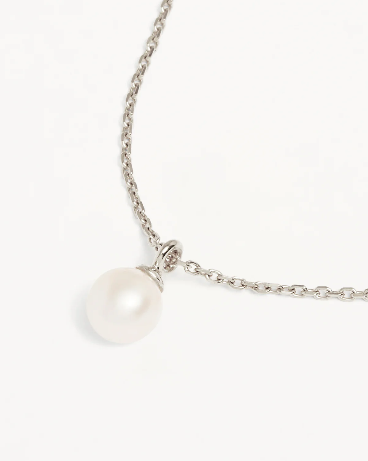 Sterling Silver Floating On Air Pearl Necklace - Image 3