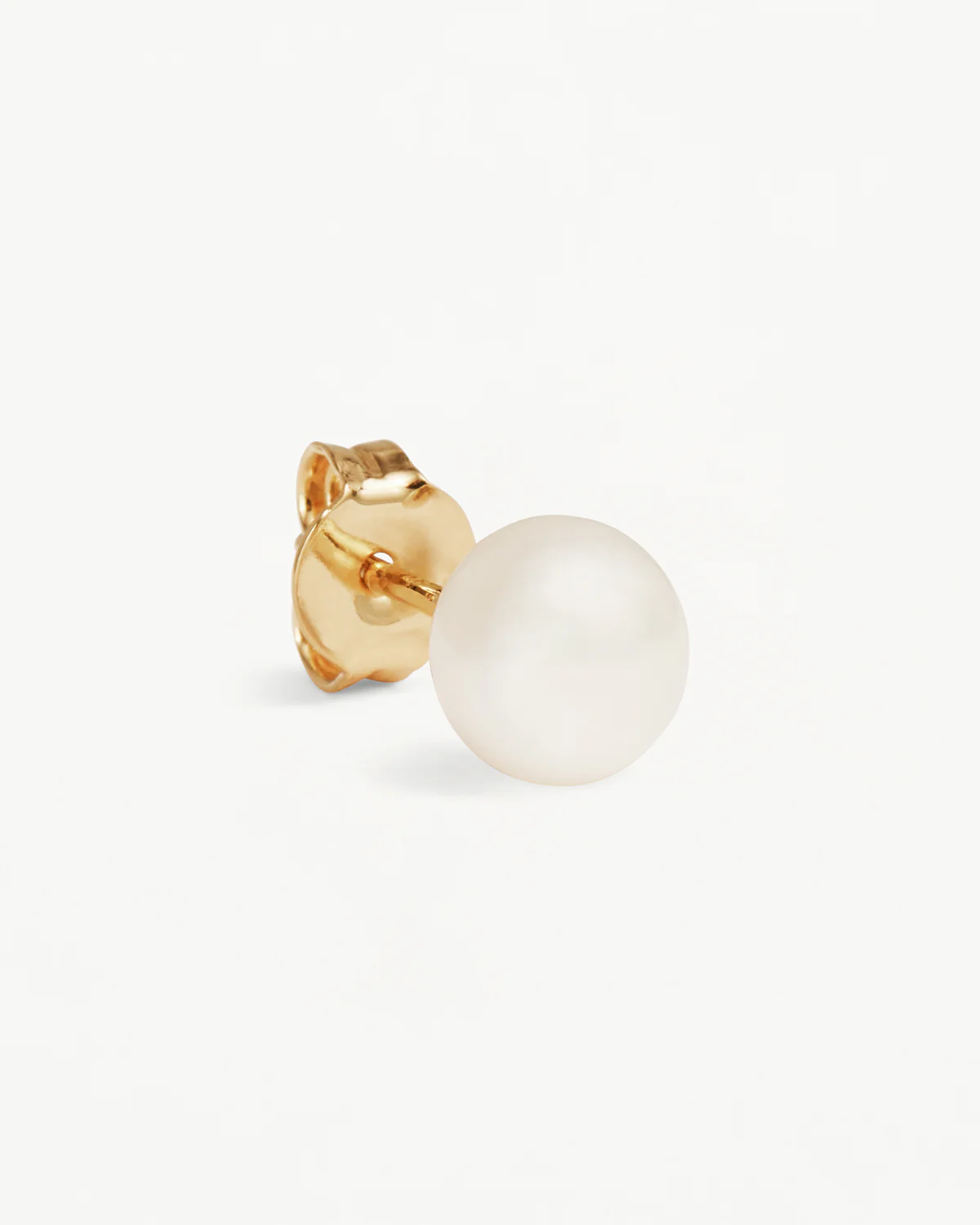 18k Gold Vermeil Floating On Air Pearl Stud Earrings - 6mm - Image 3