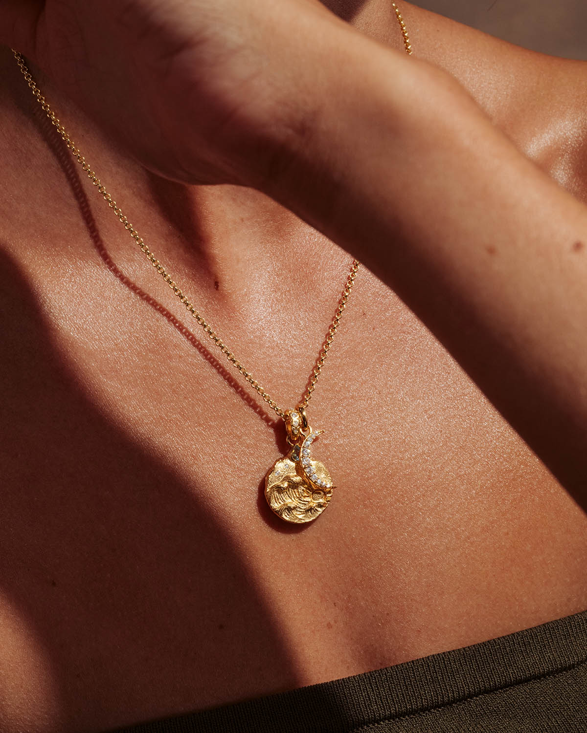 18k Gold Vermeil 19" 2mm Belcher Chain Necklace - Image 4