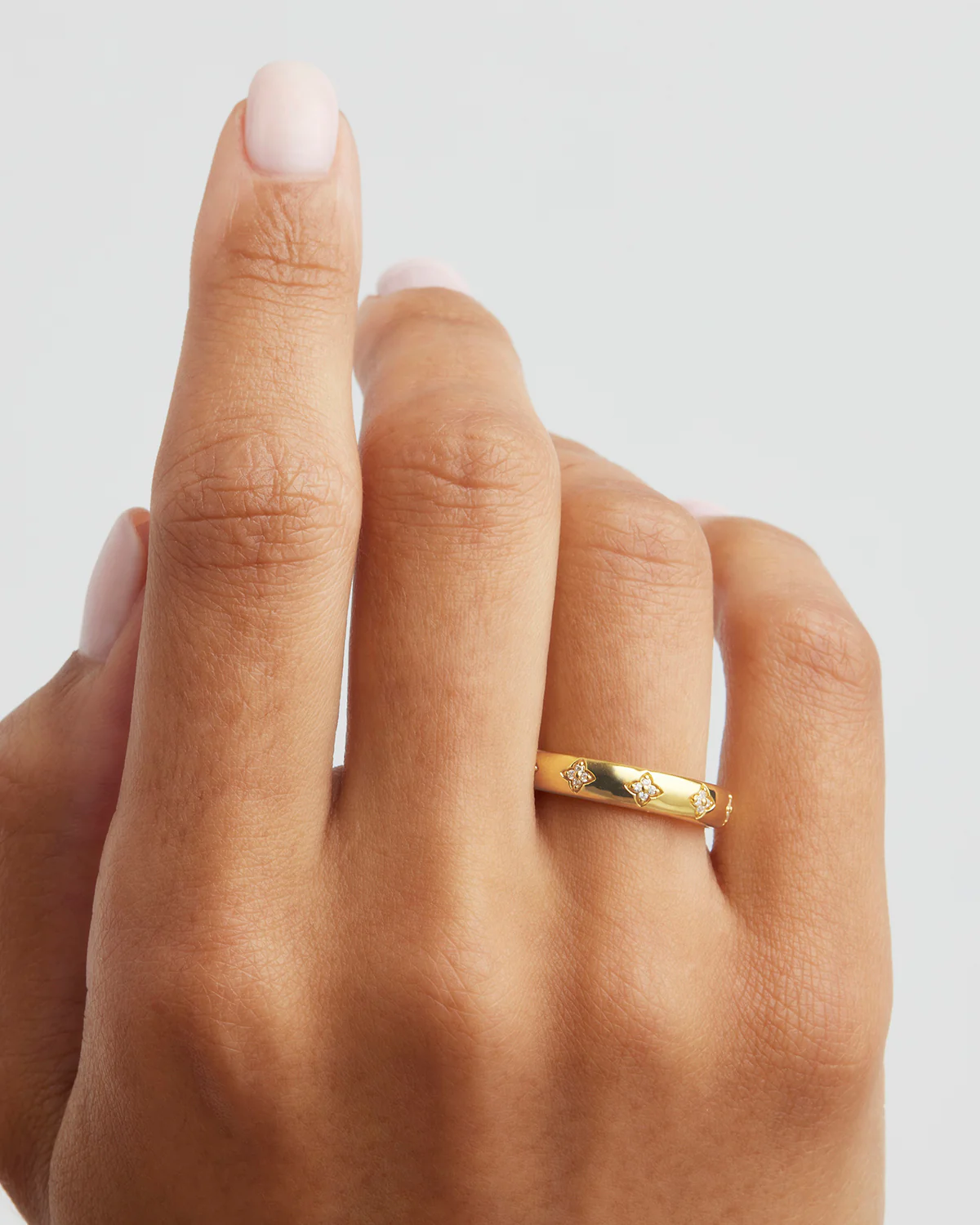 18k Gold Vermeil Bloom With You Lotus Ring - Image 2