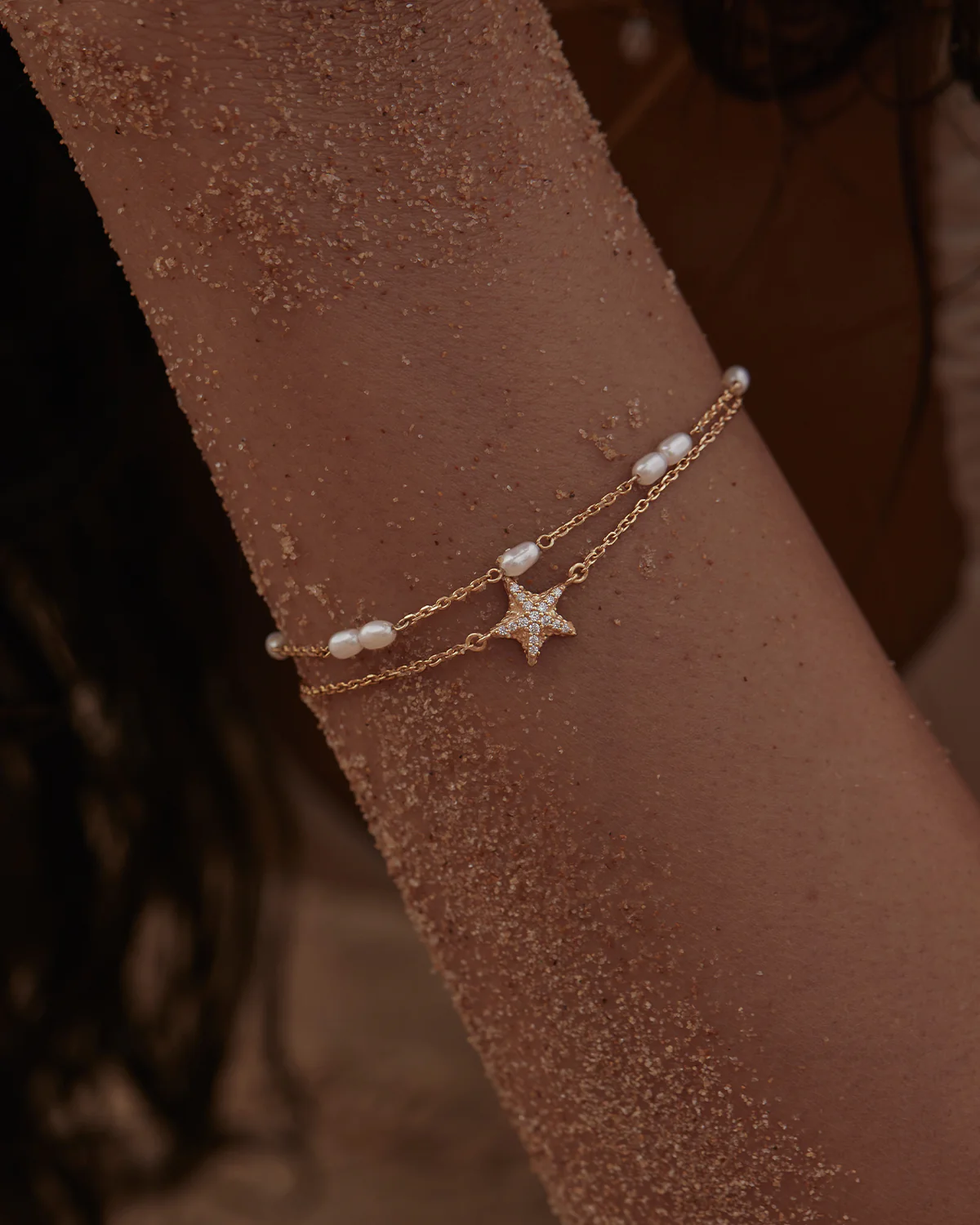 18k Gold Vermeil By the Sea Starfish Bracelet - Image 4