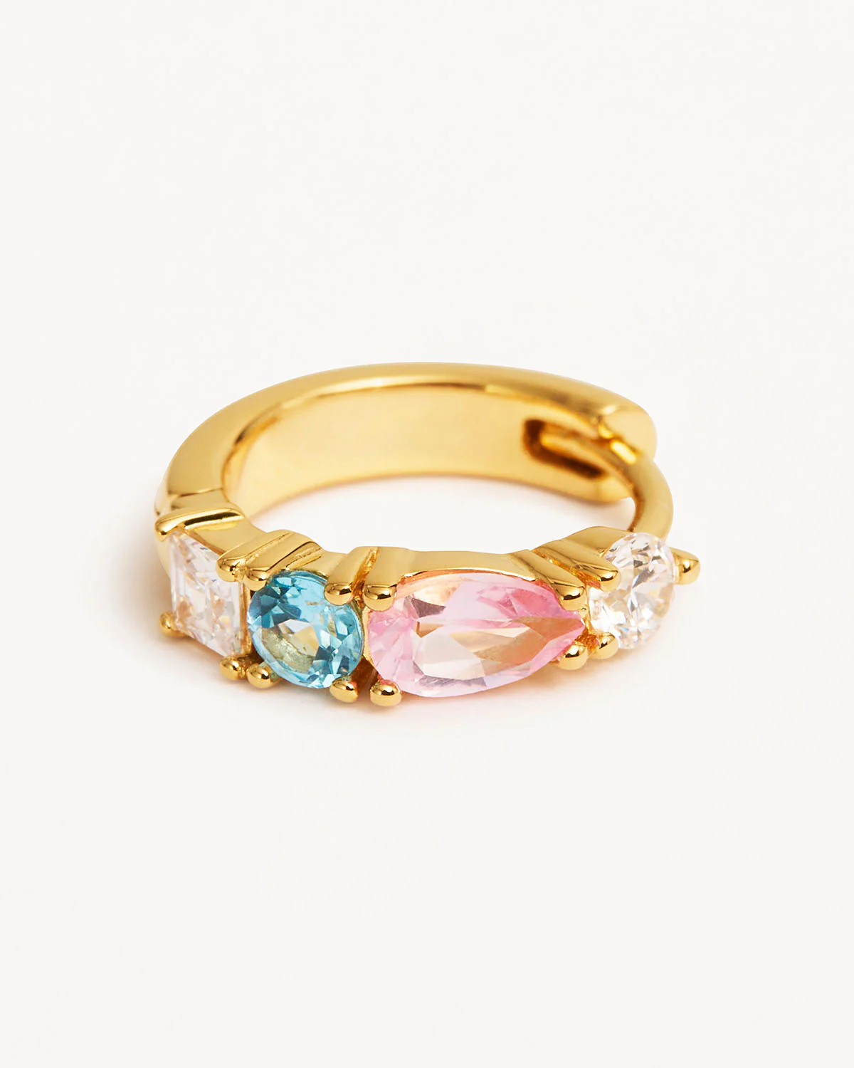 18k Gold Vermeil Cherish Deeply Hoops - Image 3