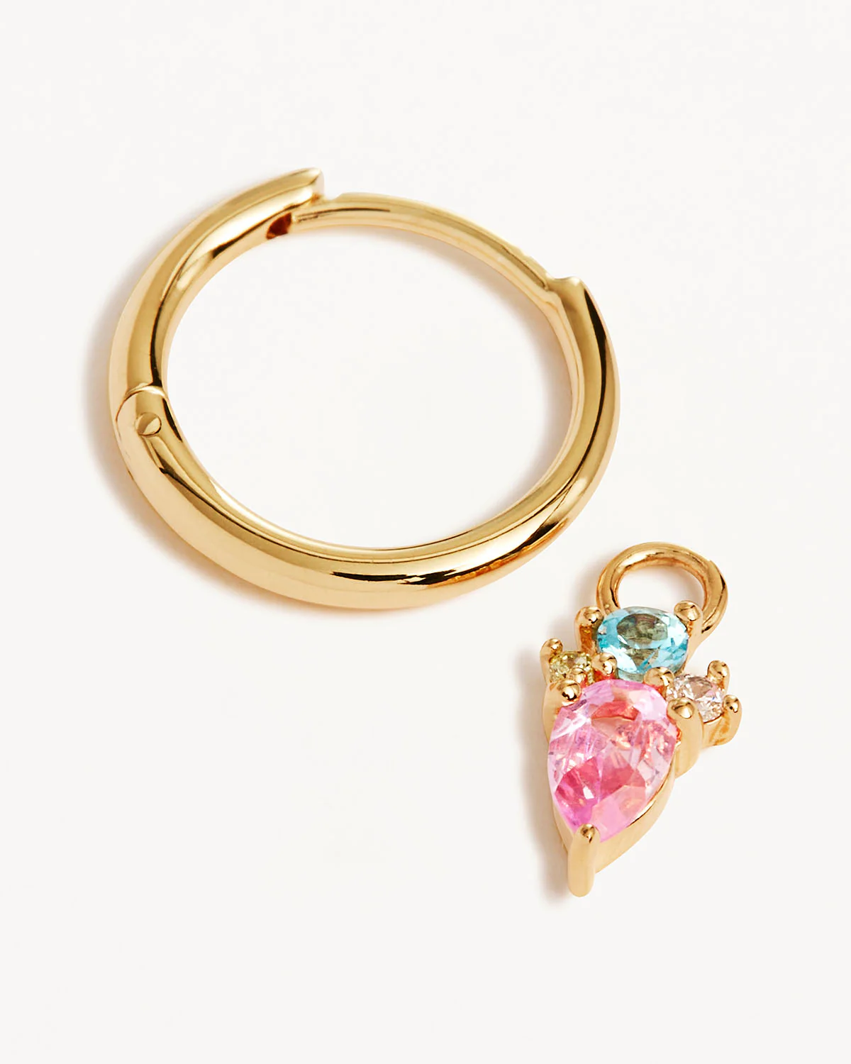 18k Gold Vermeil Cherished Connections Hoops - Image 3