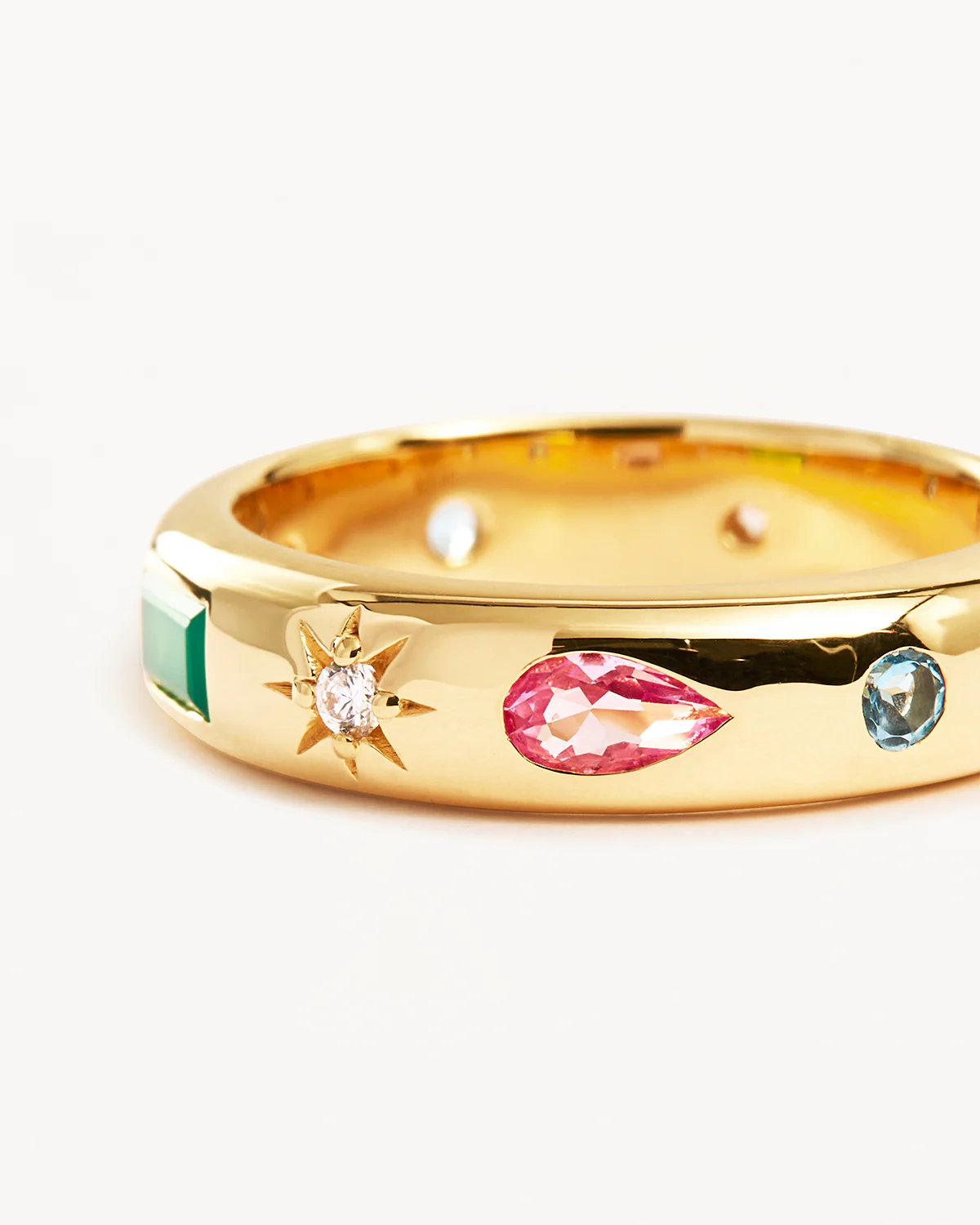 18k Gold Vermeil Connect to the Universe Ring - Image 3