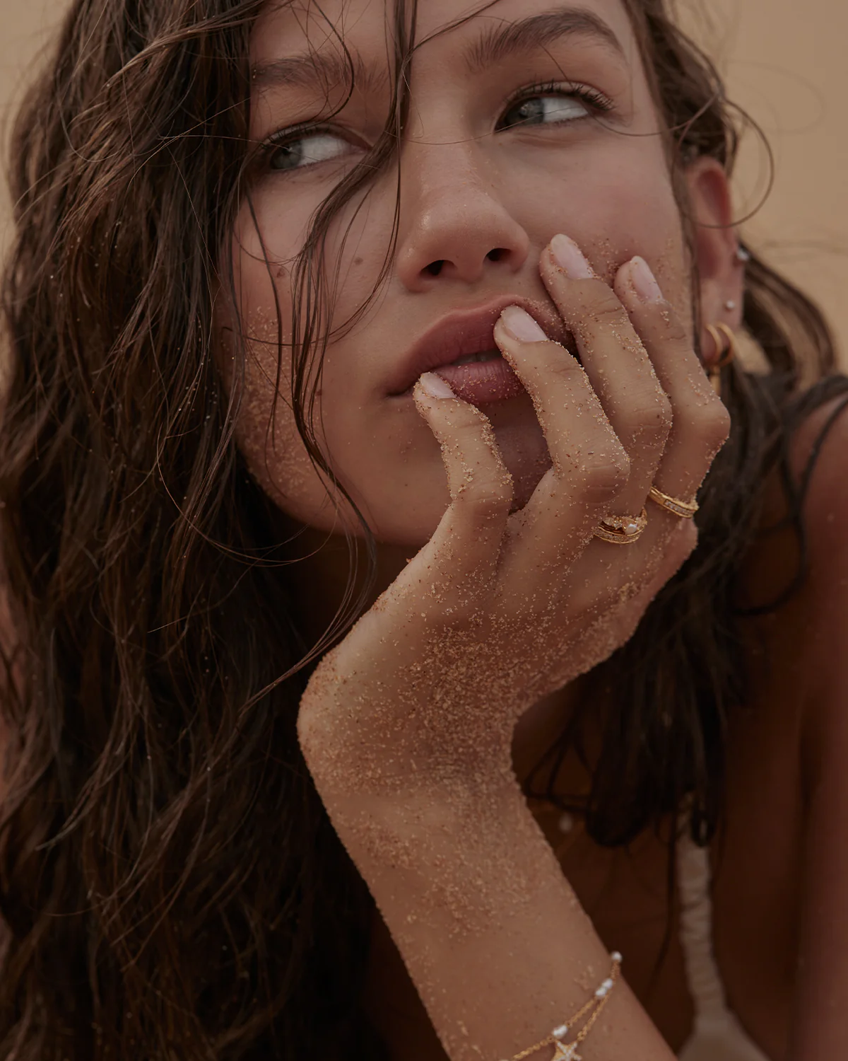 18k Gold Vermeil Sea Foam Ring - Image 7