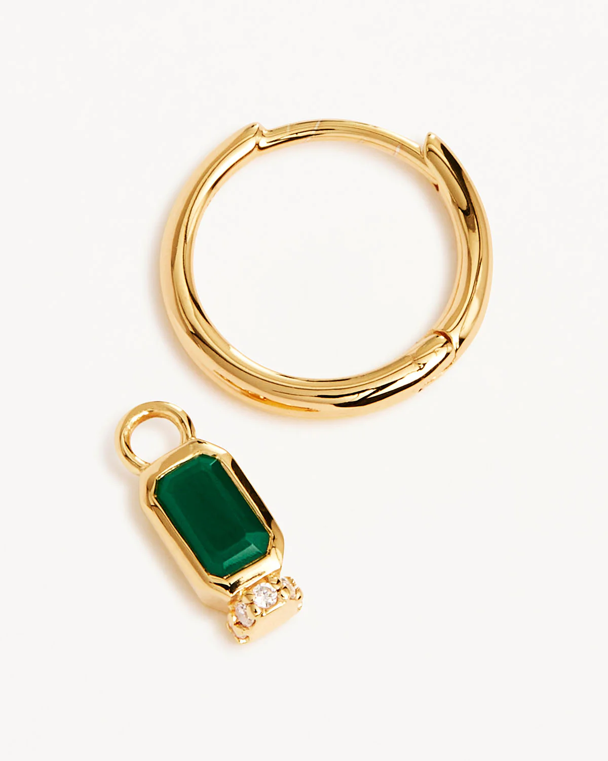 18k Gold Vermeil Strength Within Hoops - Image 3