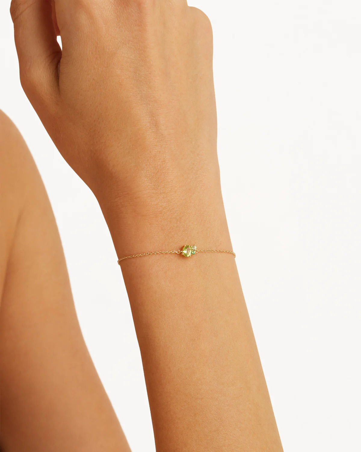 18k Gold Vermeil Kindred Birthstone Bracelet - August - Image 2
