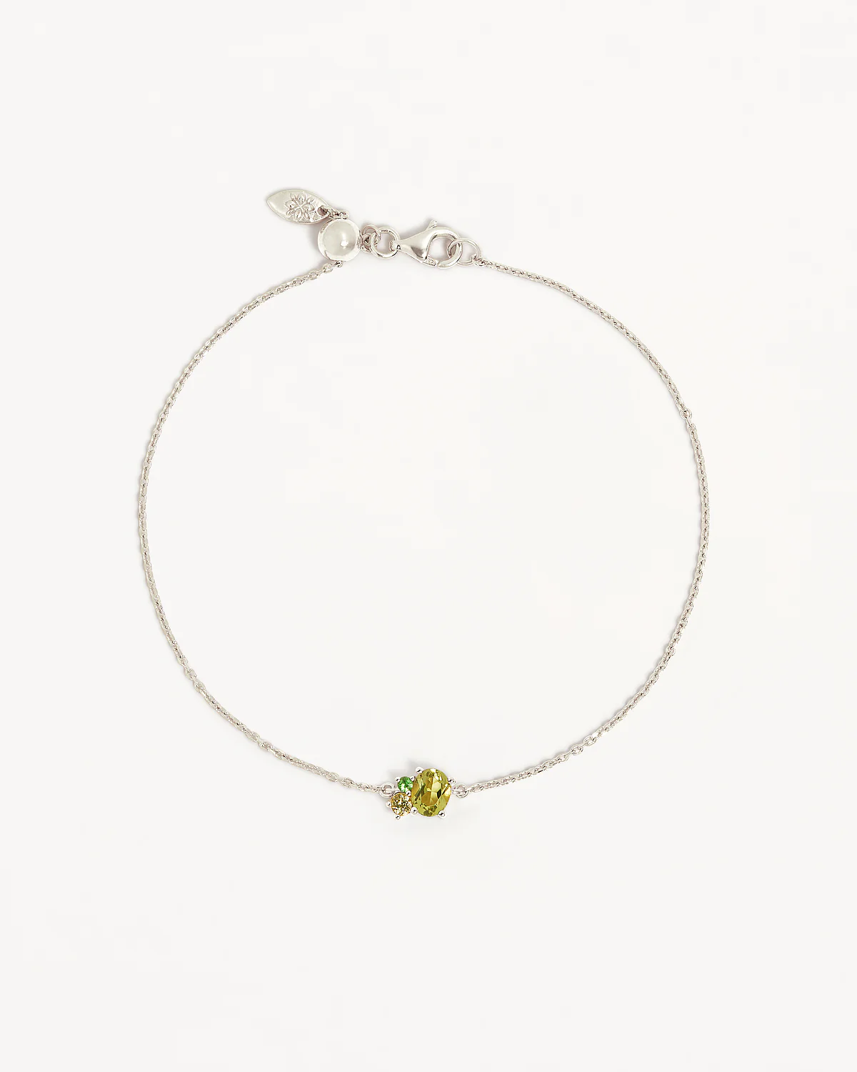 Sterling Silver Kindred Birthstone Bracelet - August