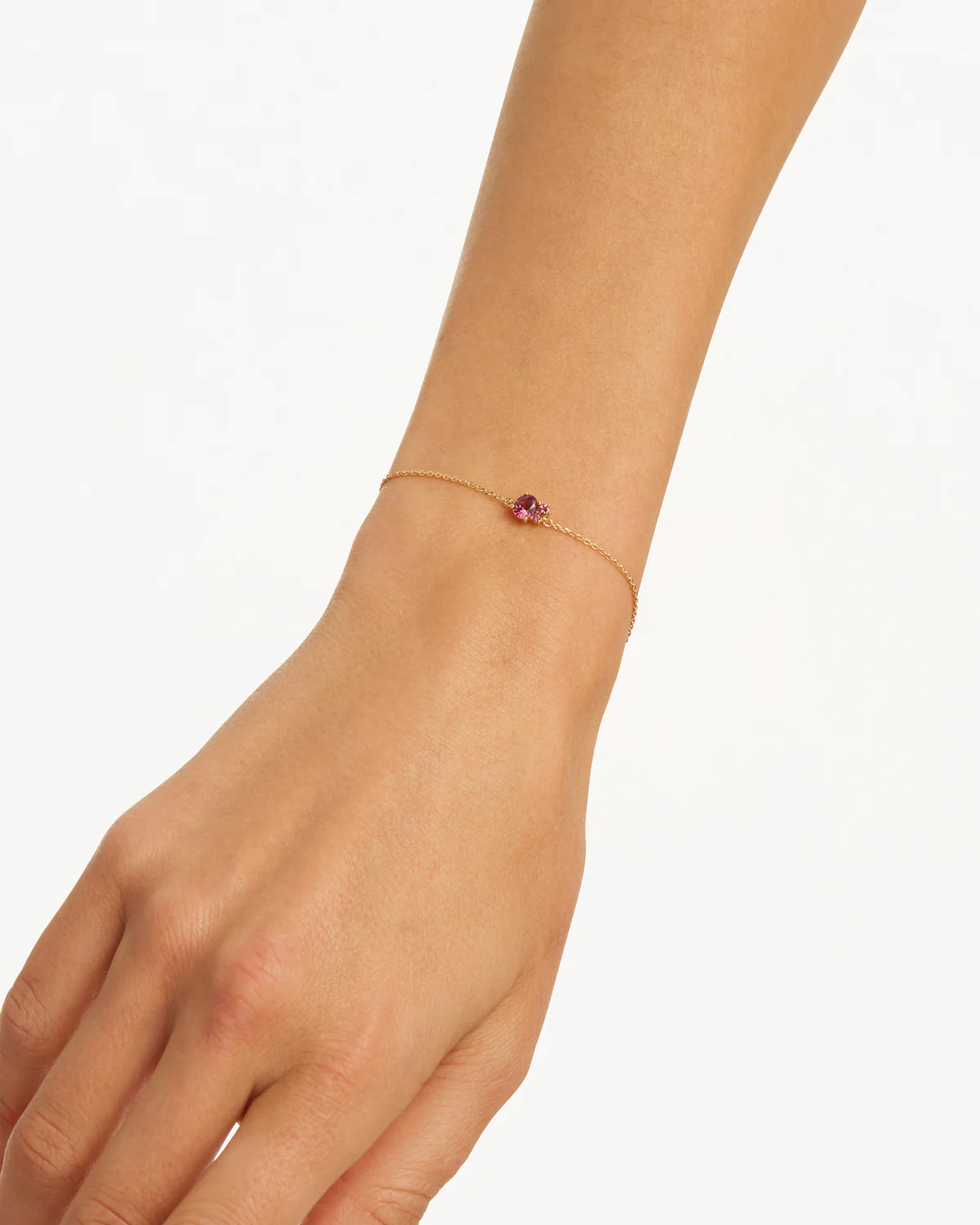 18k Gold Vermeil Kindred Birthstone Bracelet - July - Image 2