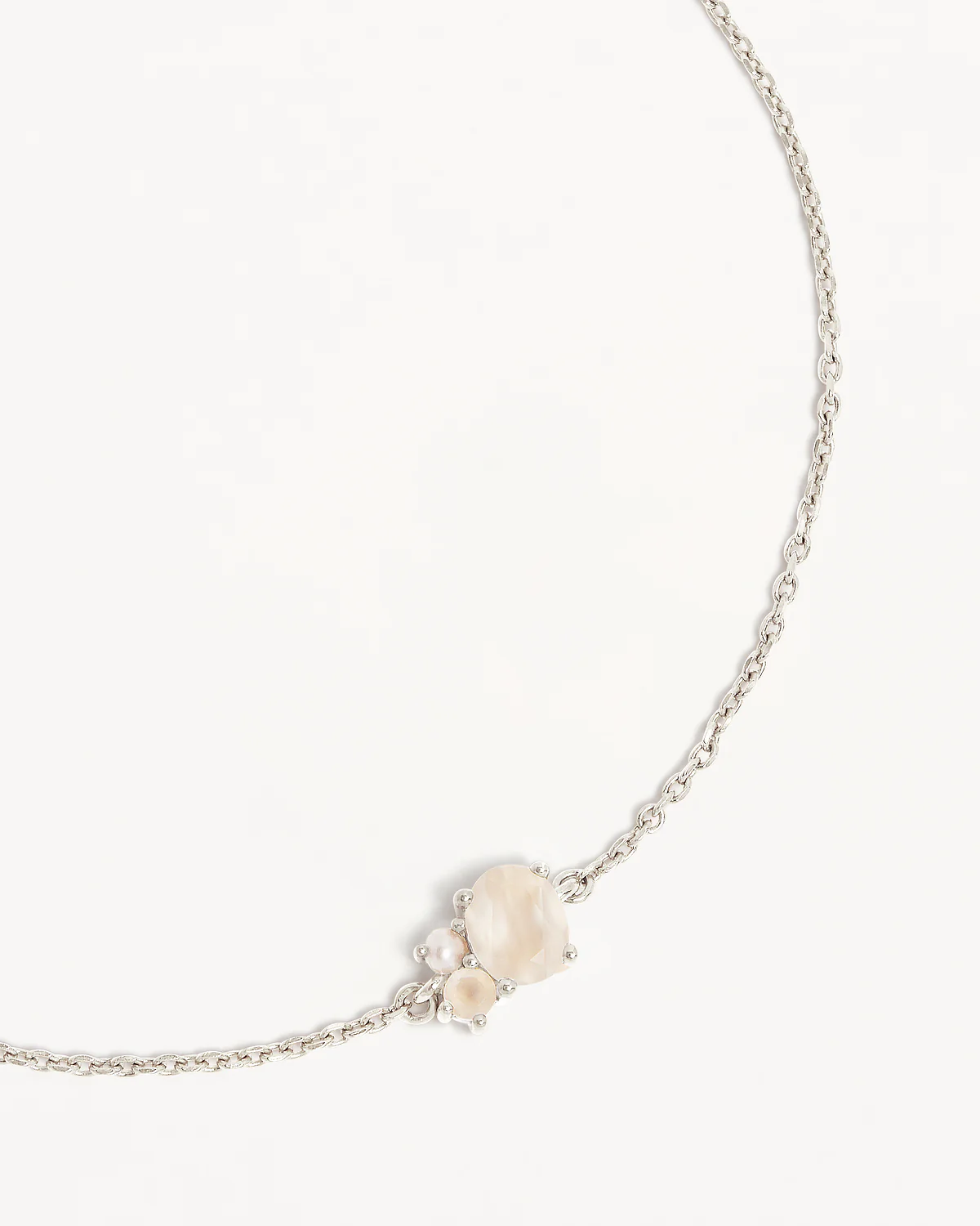 Sterling Silver Kindred Birthstone Bracelet - June - Image 3