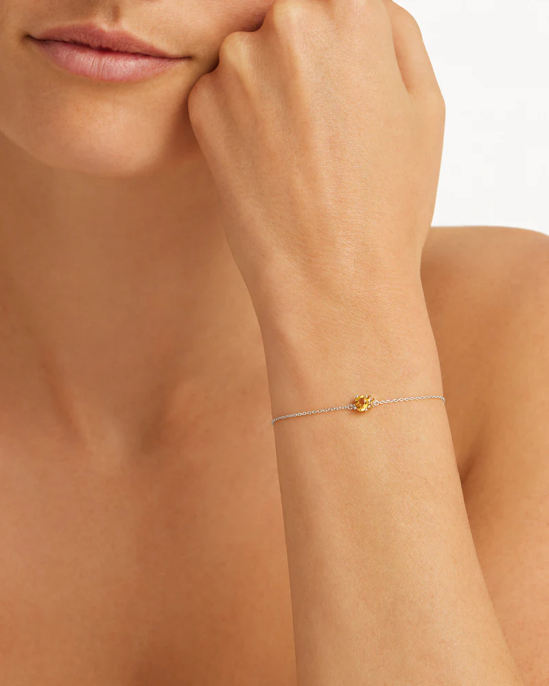 Sterling Silver Kindred Birthstone Bracelet - November - Image 4