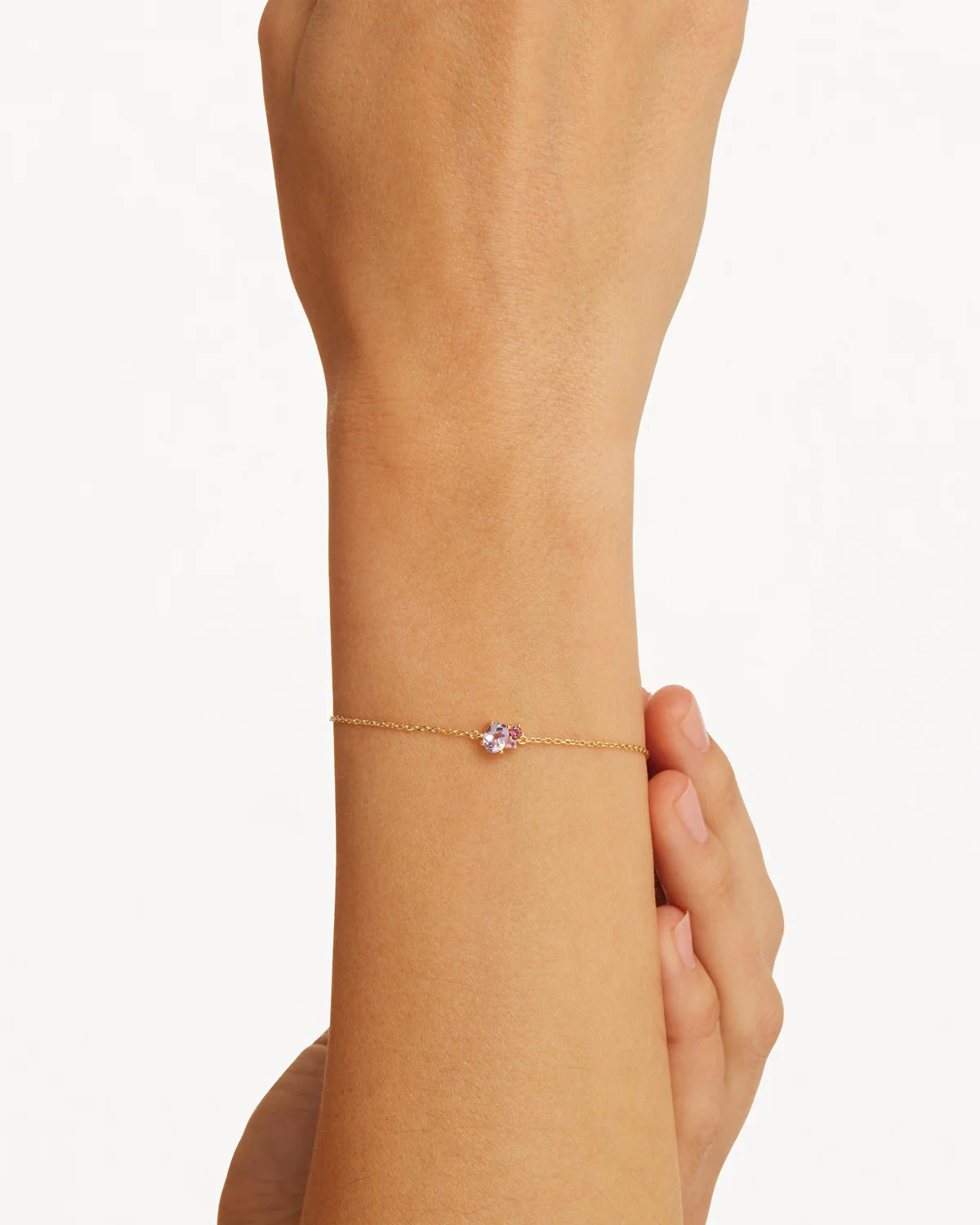 18k Gold Vermeil Kindred Birthstone Bracelet - October - Image 2