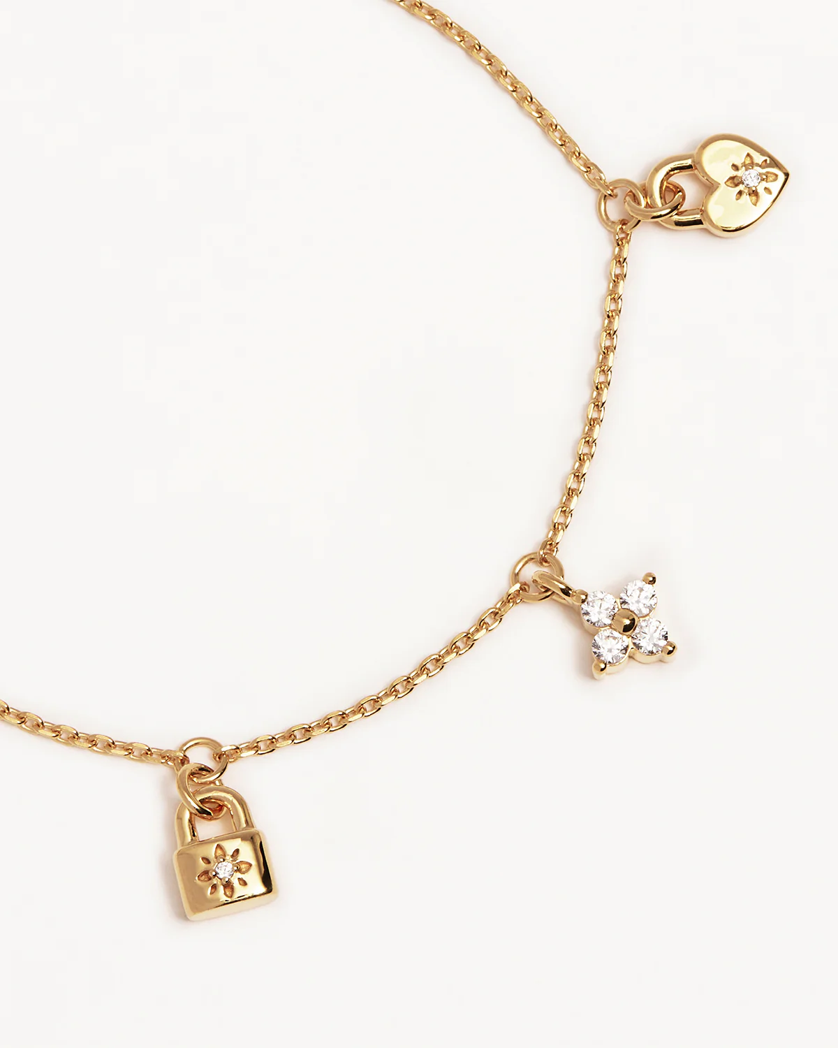 18k Gold Vermeil Love Unlocked Charm Bracelet - Image 3