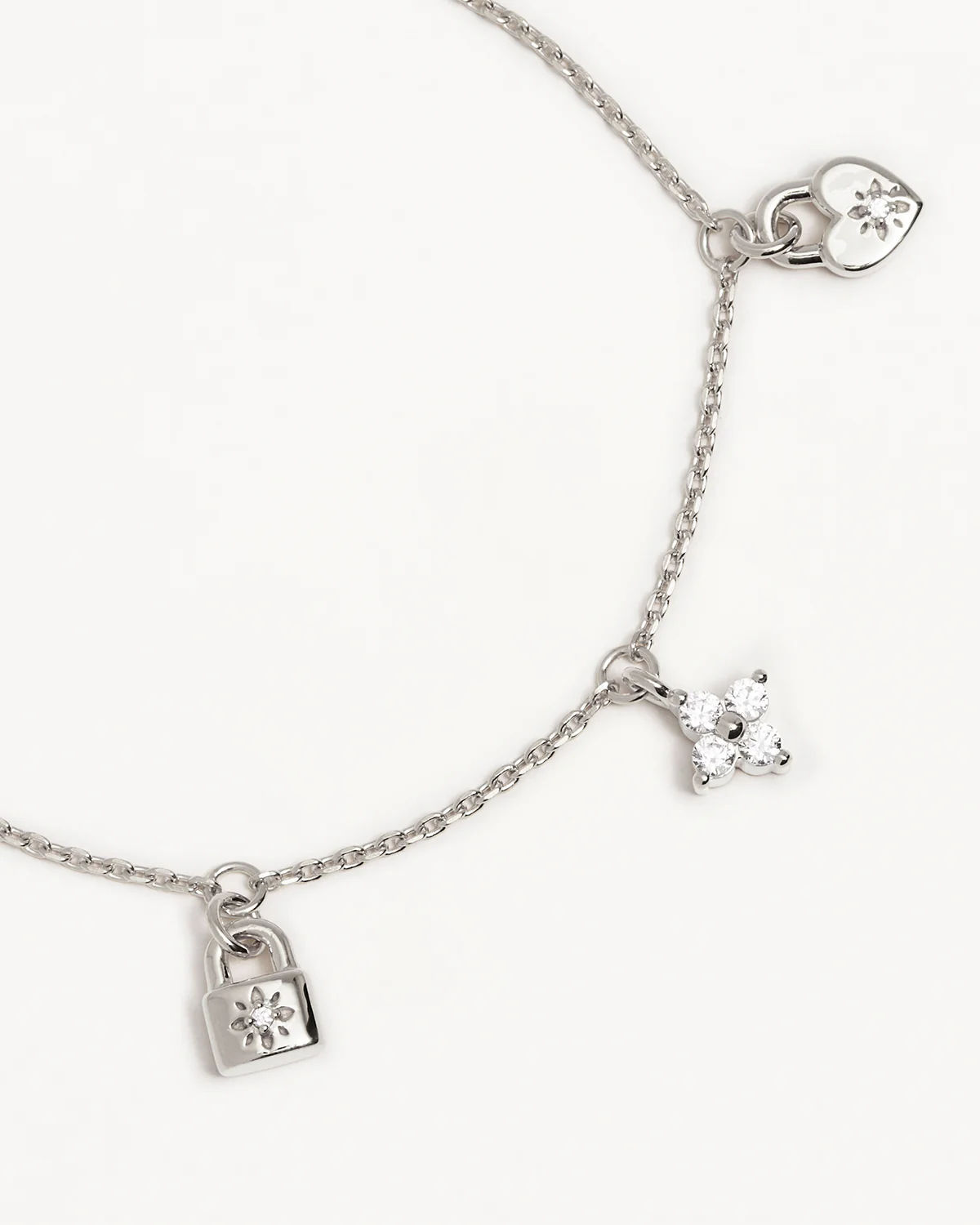 Sterling Silver Love Unlocked Charm Bracelet - Image 3
