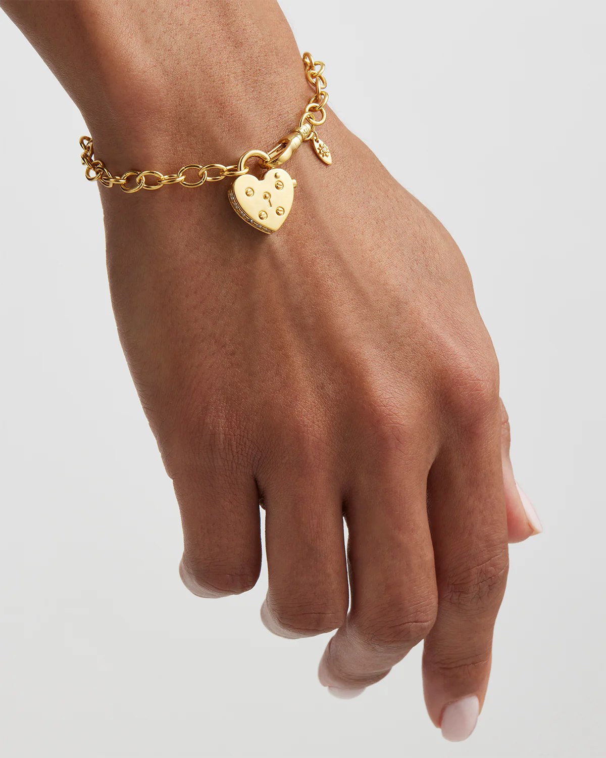 18k Gold Vermeil Love Unlocked Padlock Bracelet - Image 2