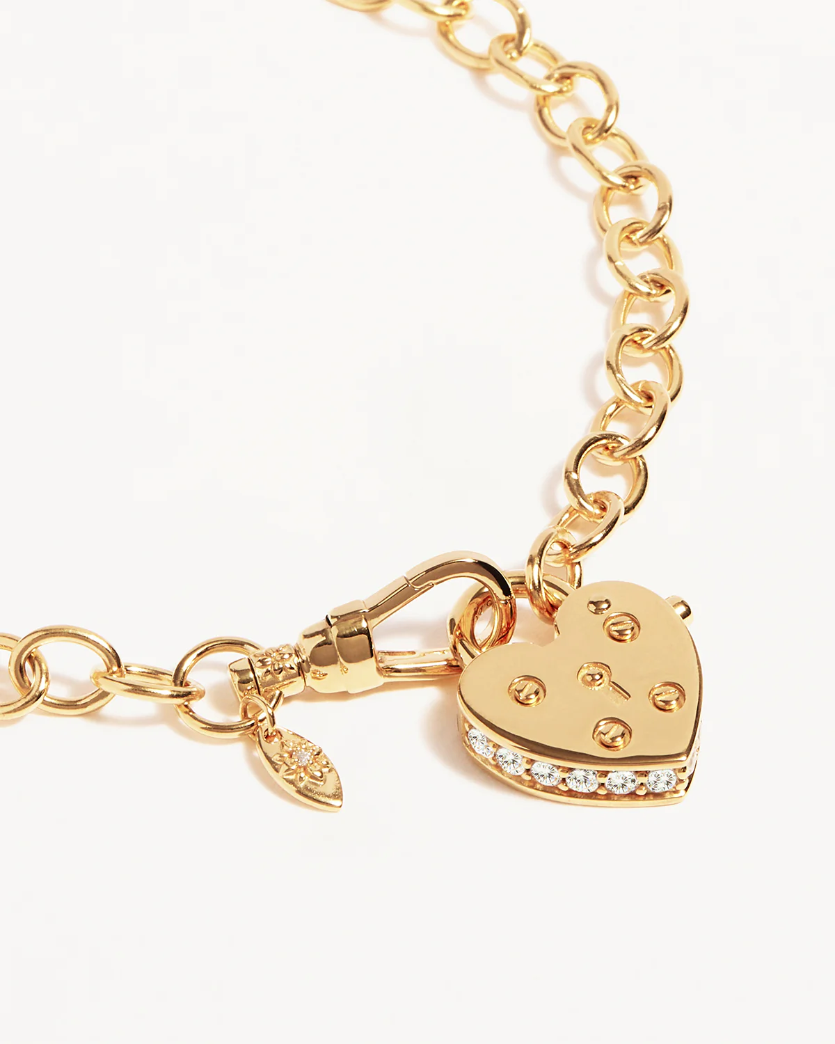 18k Gold Vermeil Love Unlocked Padlock Bracelet - Image 3
