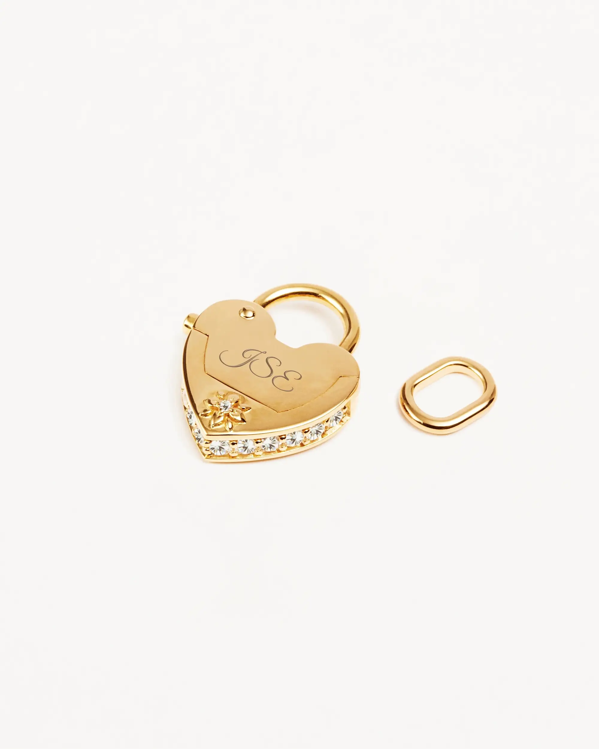 18k Gold Vermeil Love Unlocked Padlock Pendant - Image 4