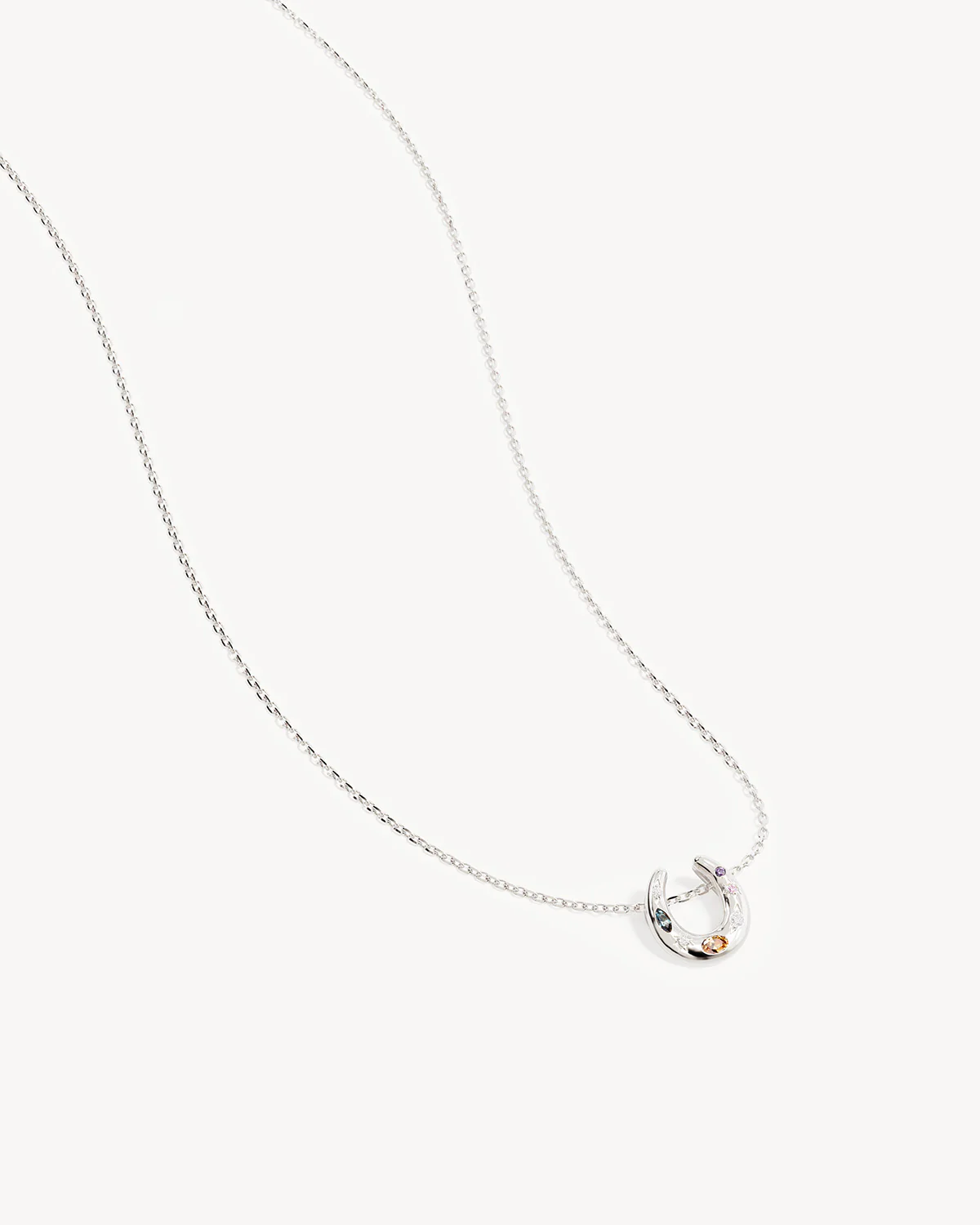 Sterling Silver Lucky Horseshoe Necklace
