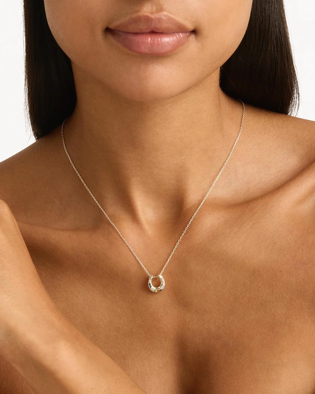 Sterling Silver Lucky Horseshoe Necklace - Image 2
