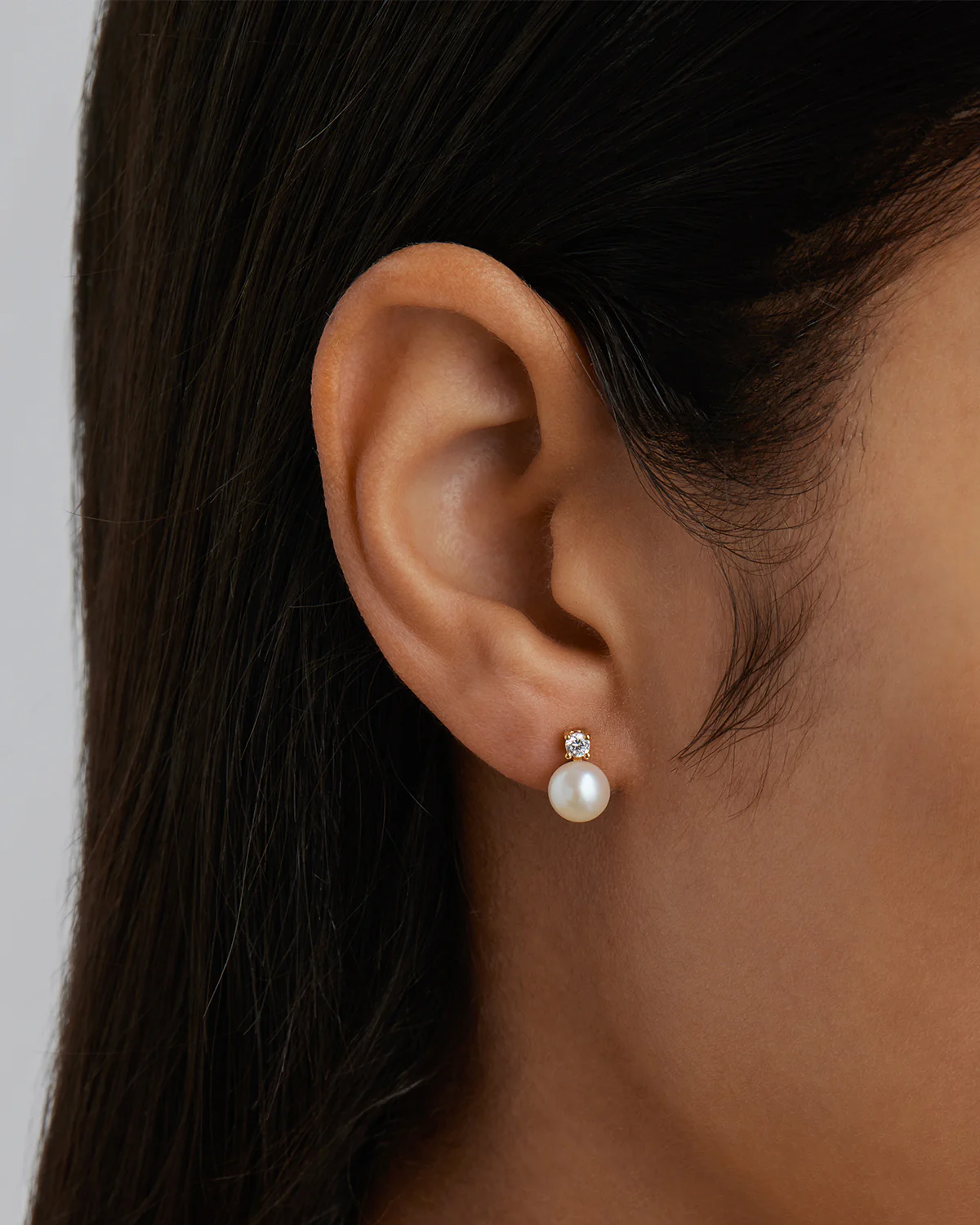 18k Gold Vermeil Moments With You Pearl Stud Earrings - 6mm - Image 2