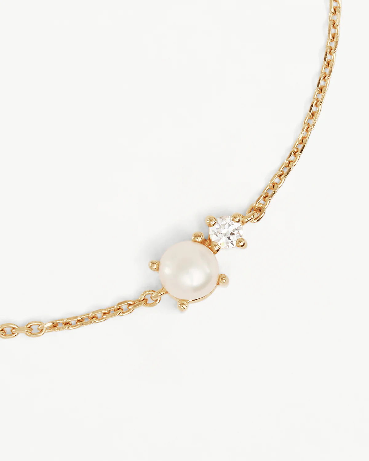 18k Gold Vermeil Serenely Yours Pearl Bracelet - Image 3