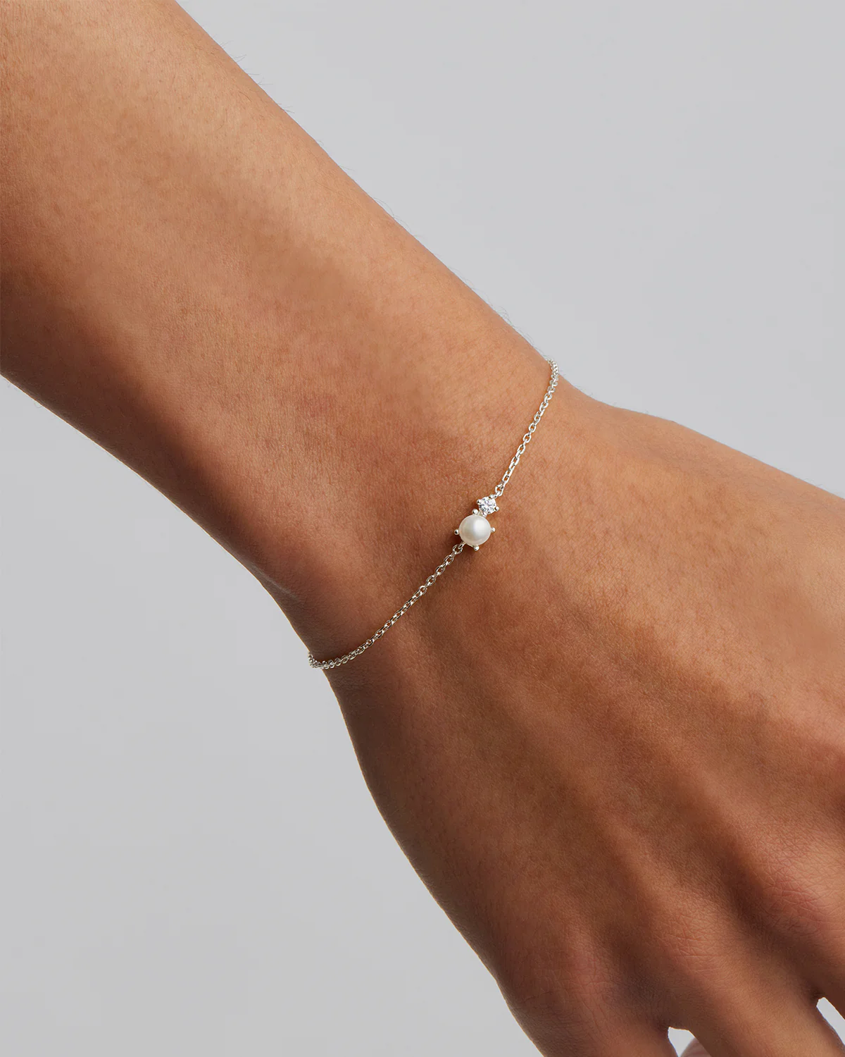 Sterling Silver Serenely Yours Pearl Bracelet - Image 2
