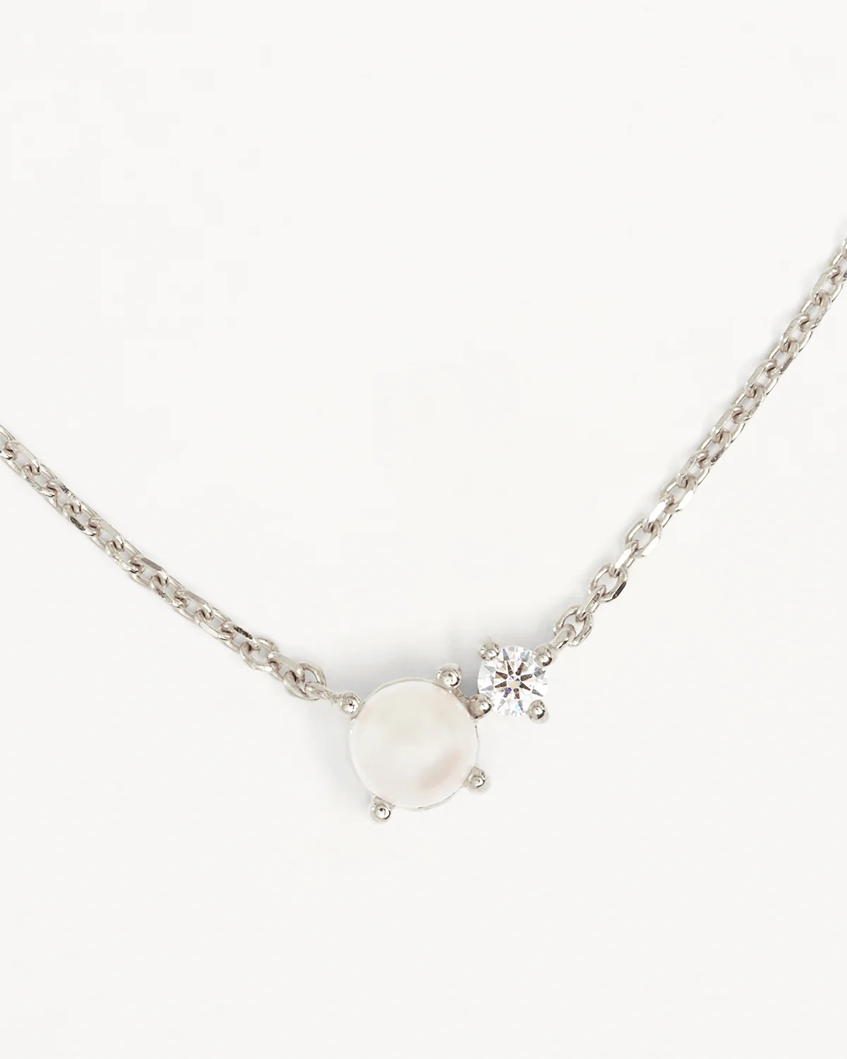 Sterling Silver Serenely Yours Pearl Necklace - Image 3