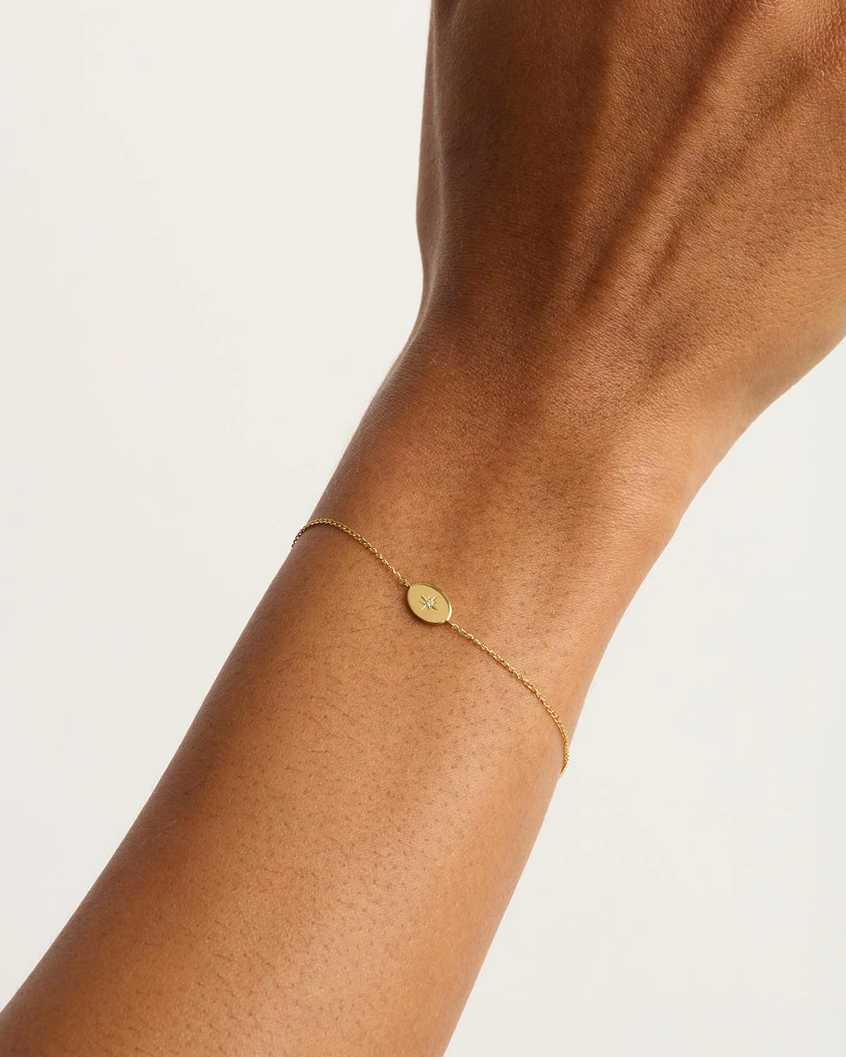 14k Solid Gold Shine Your Light Lab-Grown Diamond Bracelet - Image 4