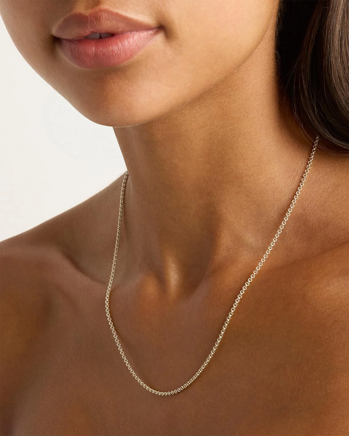 Sterling Silver 19" 2mm Belcher Chain Necklace - Image 2