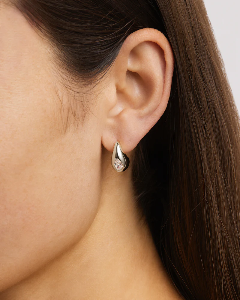 Sterling Silver Dewdrop Small Earrings - Image 2