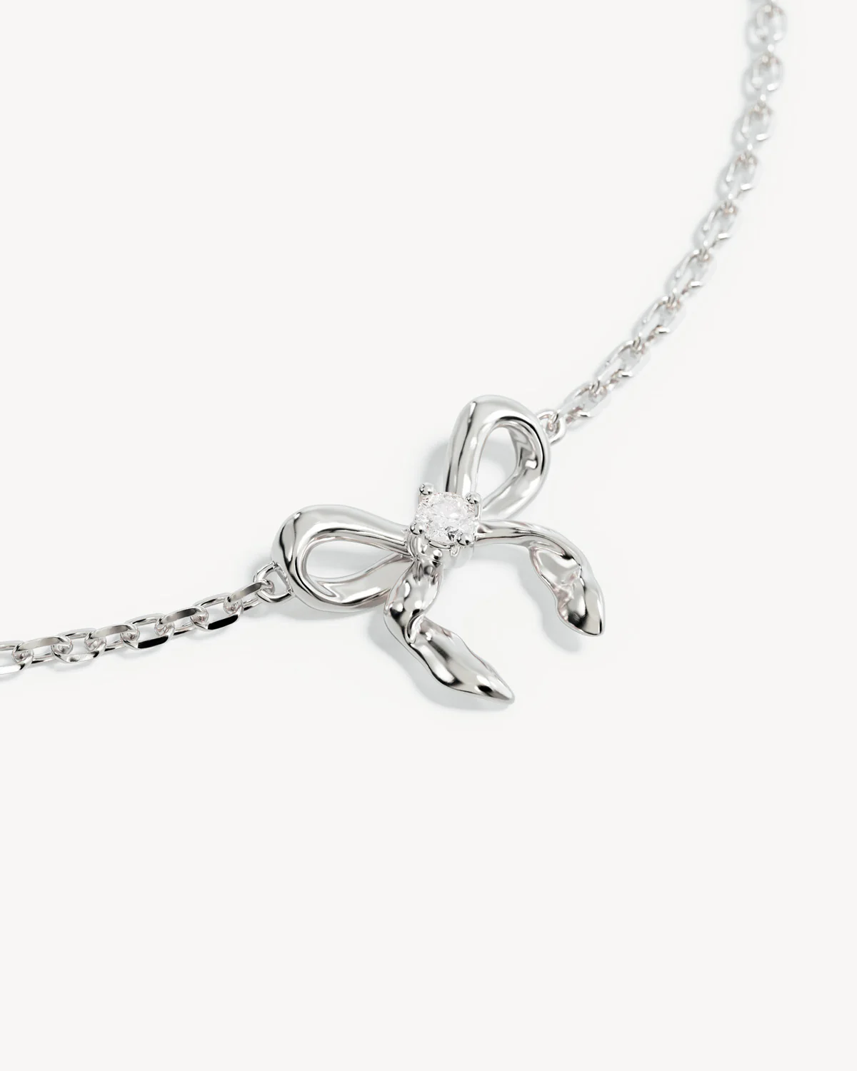 Sterling Silver Forever More Bow Bracelet - Image 3