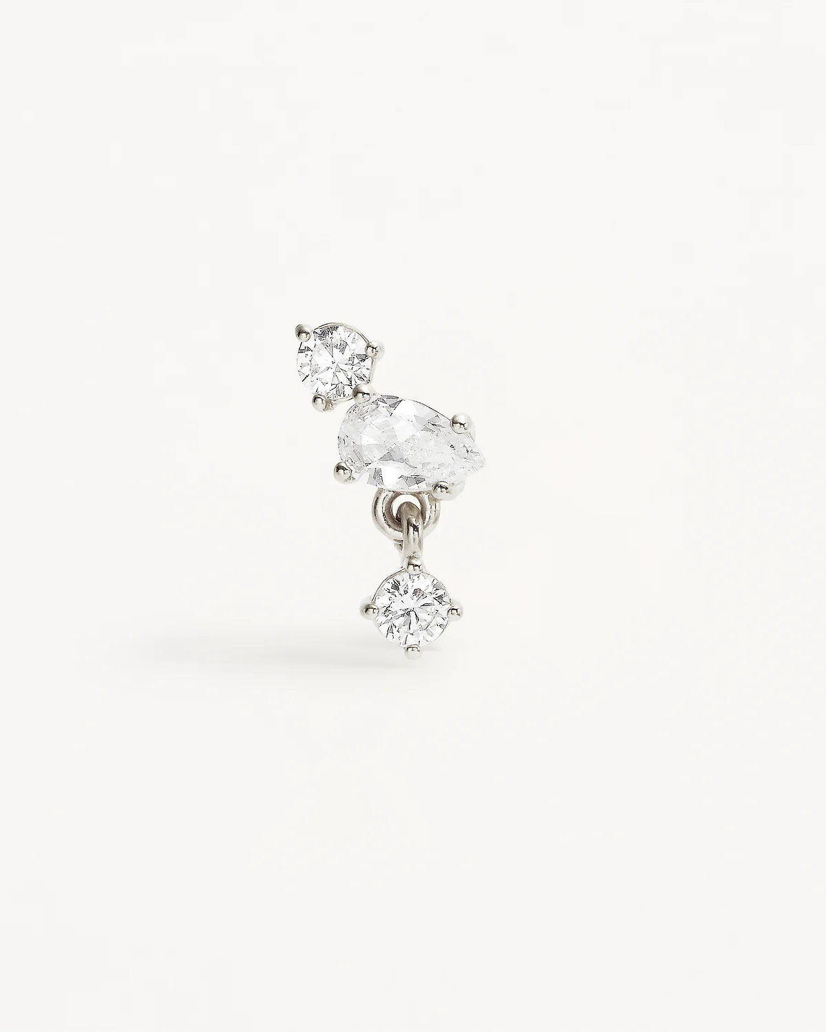 Sterling Silver No Rain, No Flowers Stud Earrings - Image 3