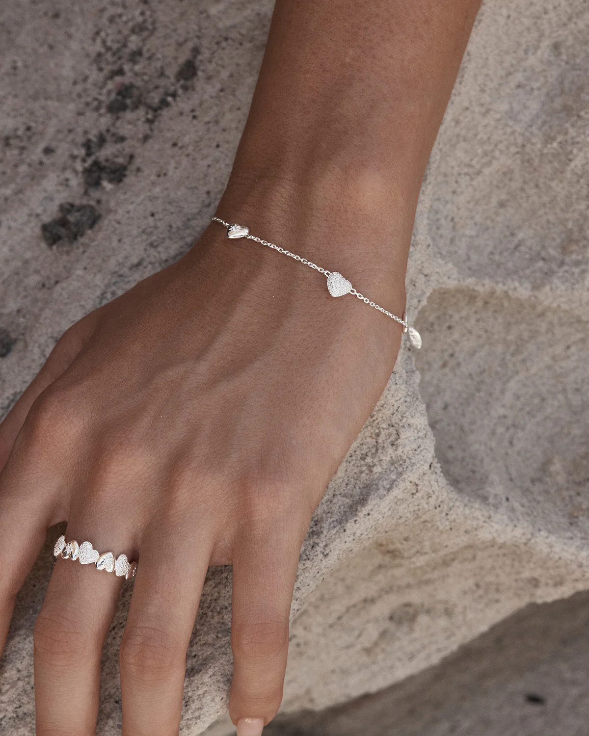 Sterling Silver You Have My Heart Charm Bracelet - Image 2