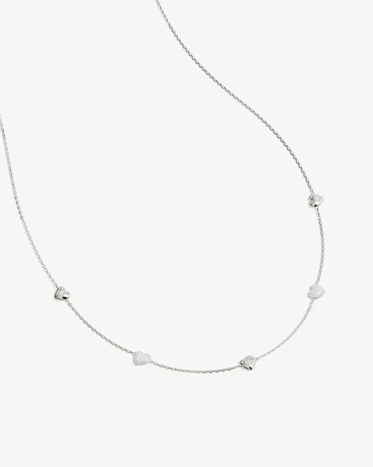 Sterling Silver You Have My Heart Charm Choker