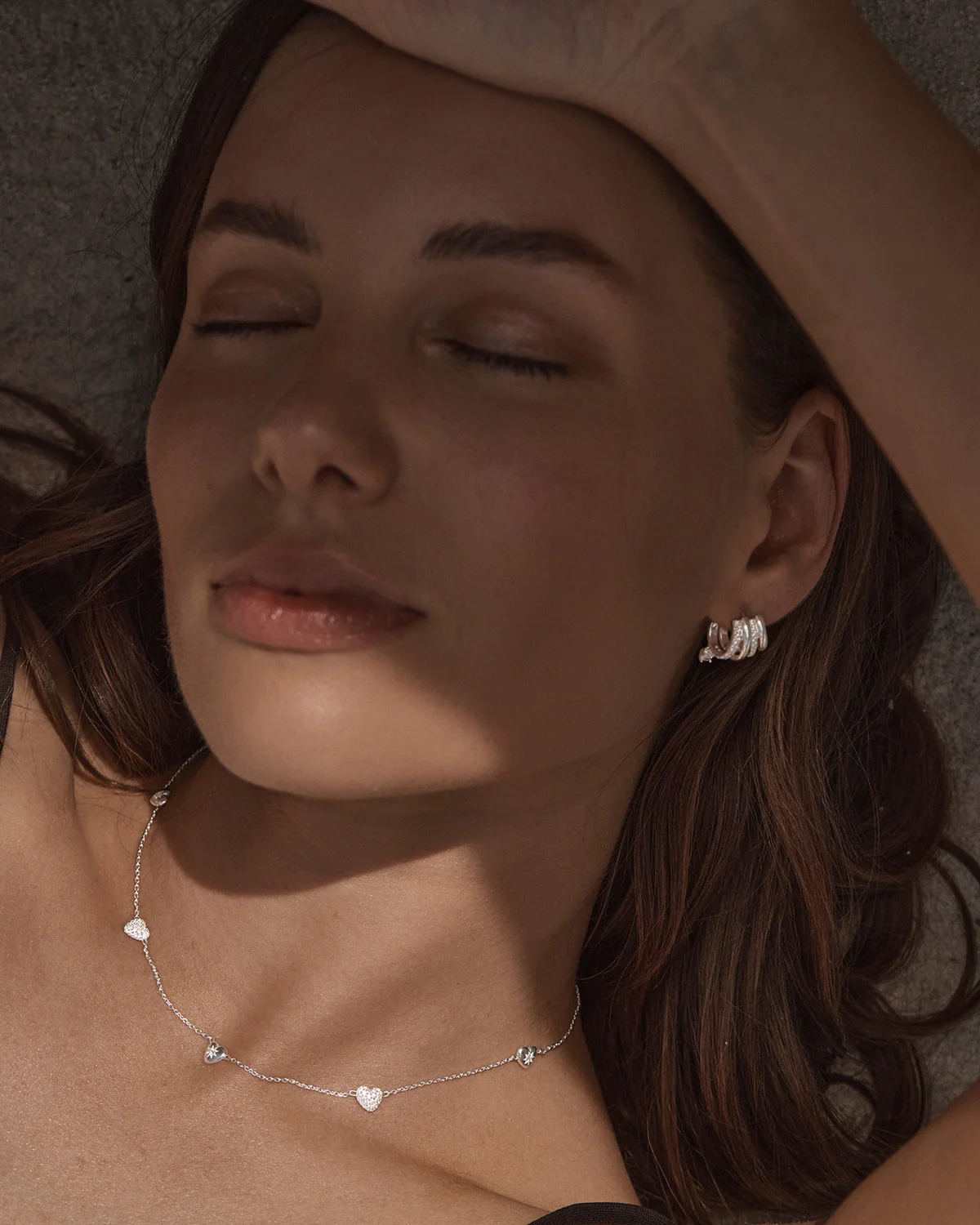 Sterling Silver You Have My Heart Charm Choker - Image 4