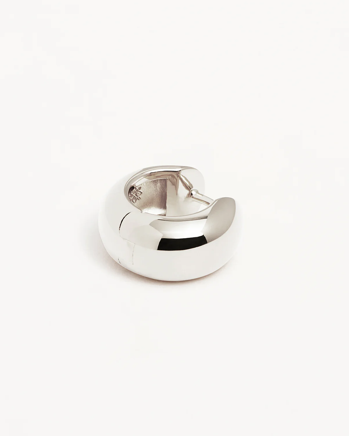 Sterling Silver Bold Huggie Hoops - Image 3