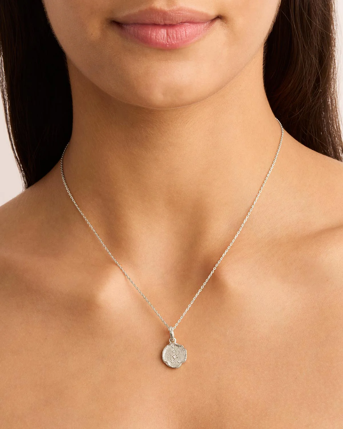 Sterling Silver Cosmic Love Zodiac Annex Link Pendant - Cancer - Image 4
